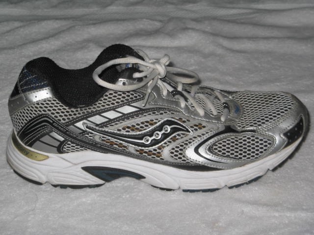 Saucony Grid Cohesion 3 Mens 11.5 Running Shoes Silver Blue Black Gray 25042-14