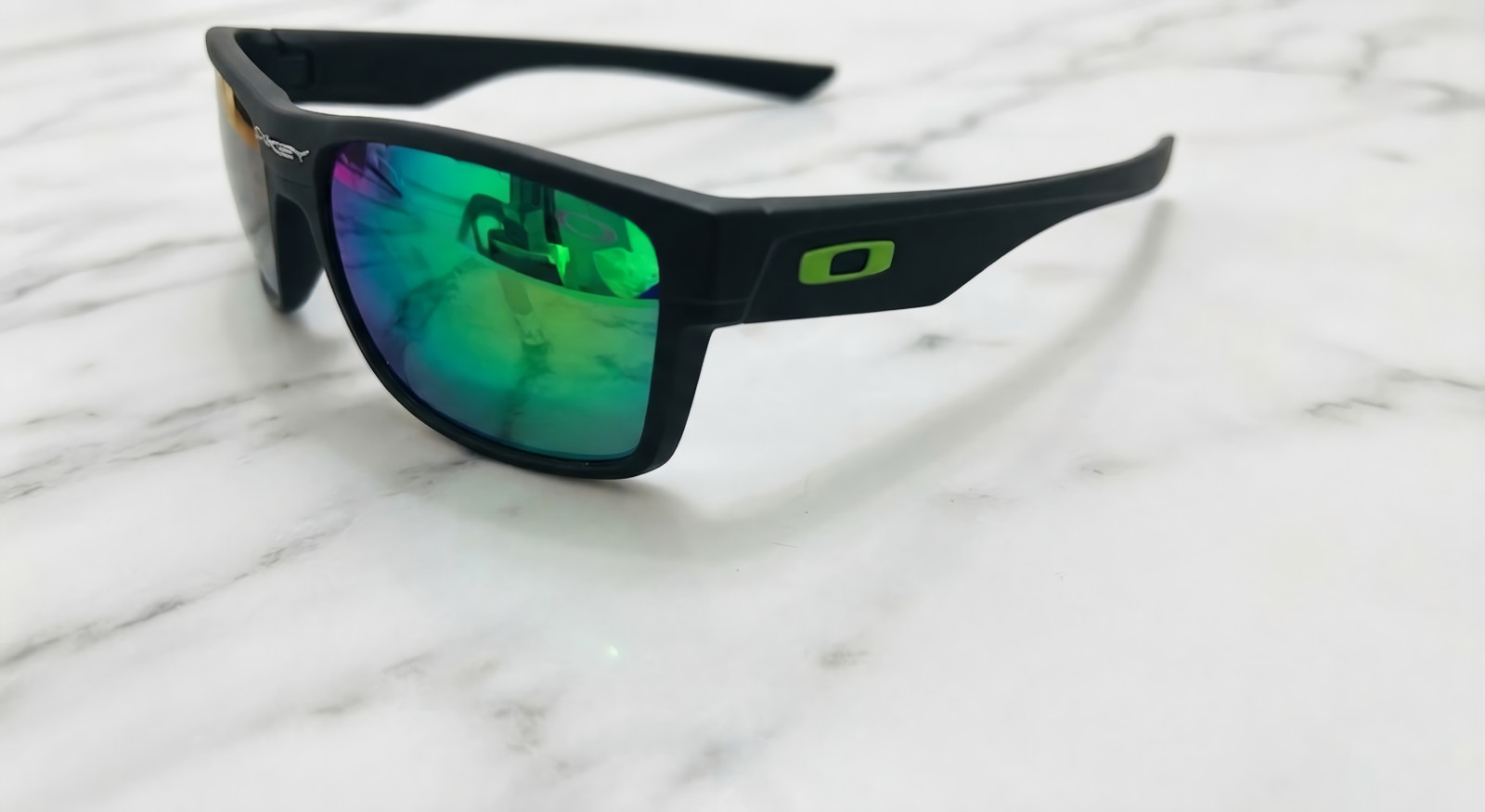 Oakley TwoFace Black Green Sunglasses