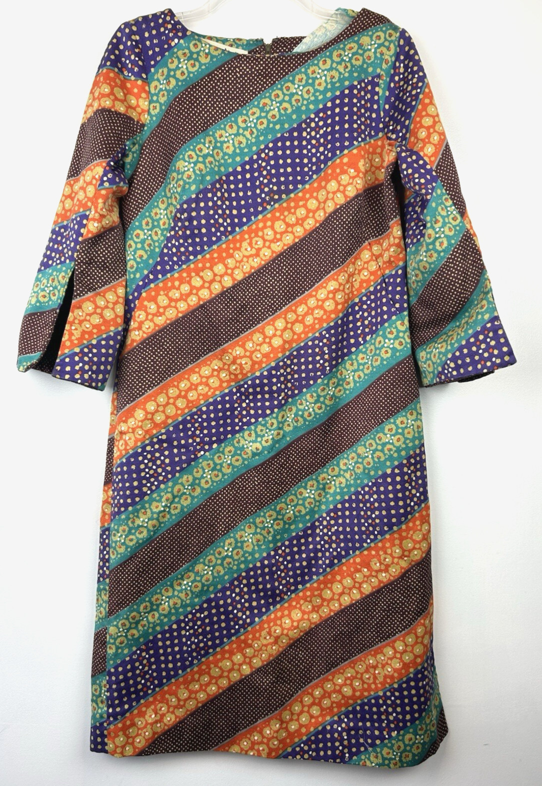Vintage Liberty House Tori Richard Honolulu Dress 1960s Womens 10 Stripe Read