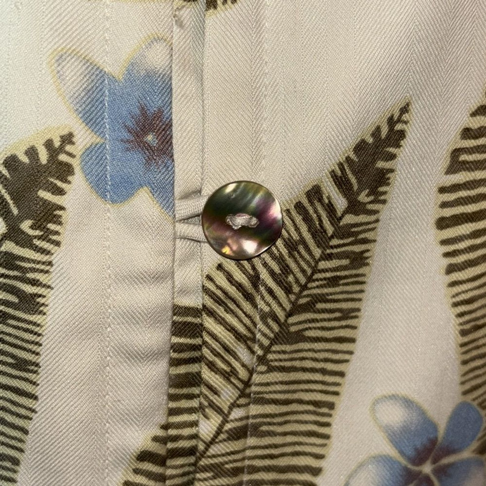 Vintage Pineapple Moon silk tropical vacation, Hawaiian print top. Sz XL.