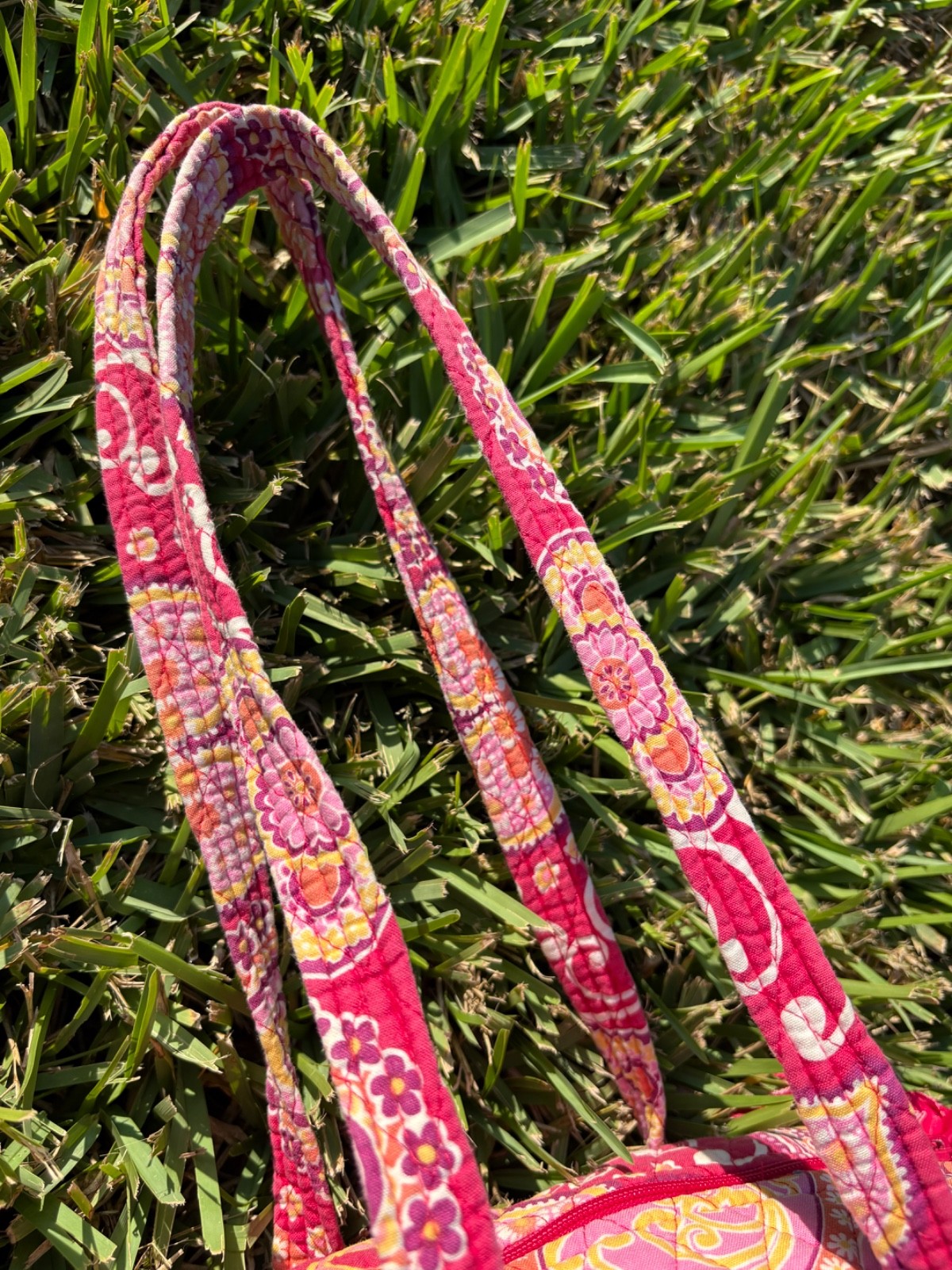 Vintage Vera Bradley Raspberry Fizz Mini Duffle Bag Retired Print