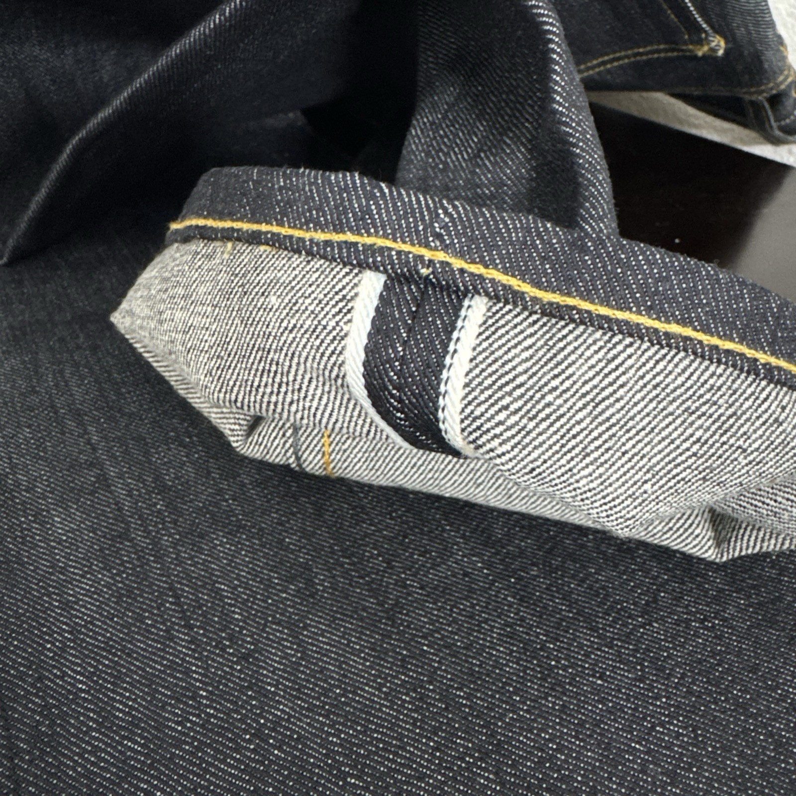 Lee 101 Z Japan Selvedge Denim Jeans Straight Leg Dry Indigo Made Italy 32×34