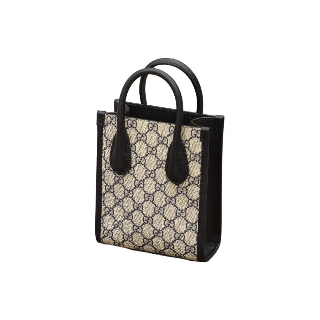 Gucci Vintage Logo Tote Bag Shopping Bag Shoulder Bag Unisex 6.2×2.7×7.8 in