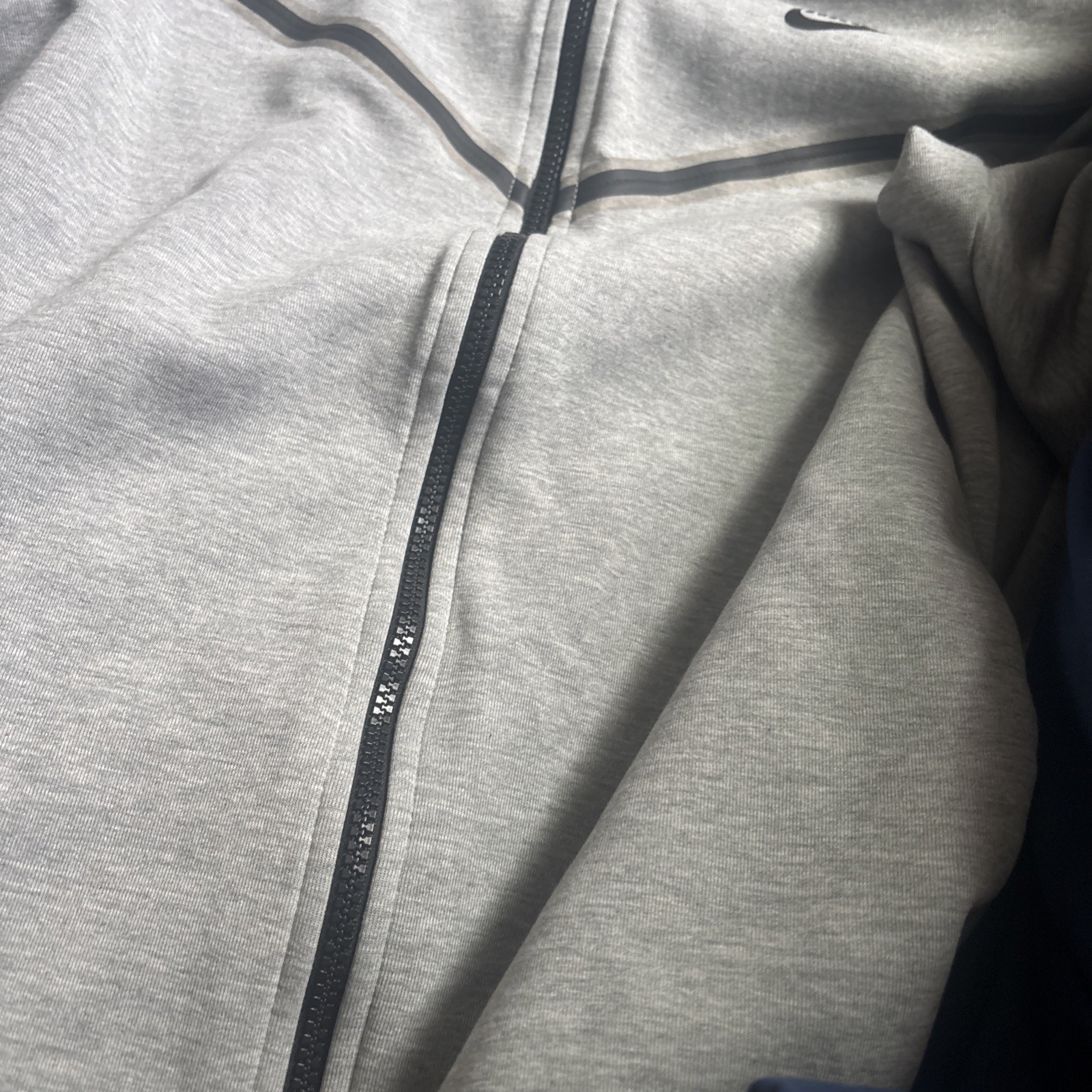 Nike Men’s Tech Windrunner Fleece Full Zip Hooded Jacket Size M Grey CU4489-063