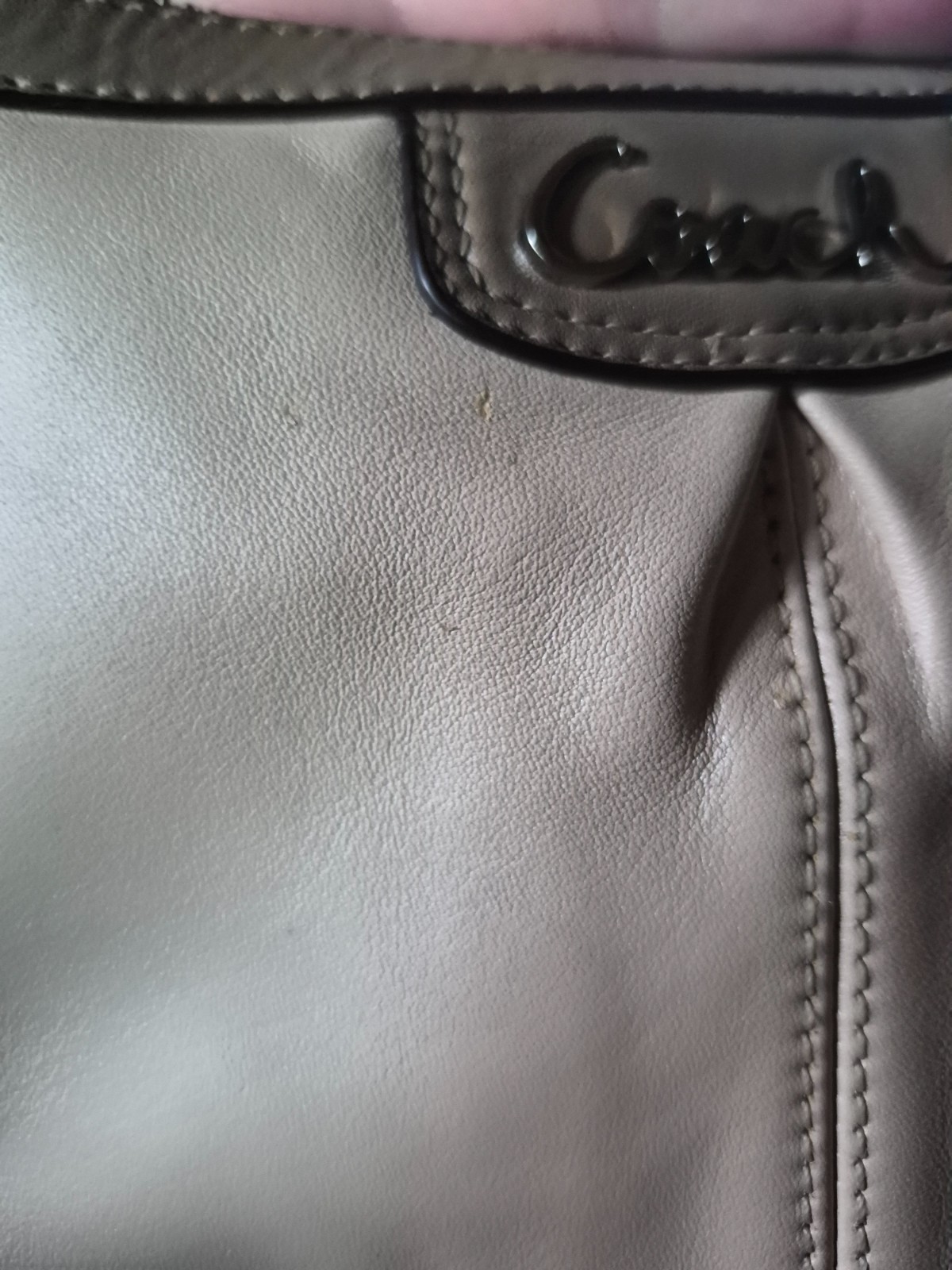 Coach Madison Leather Small Phoebe Shoulder Bag Light Gold Tan F26224