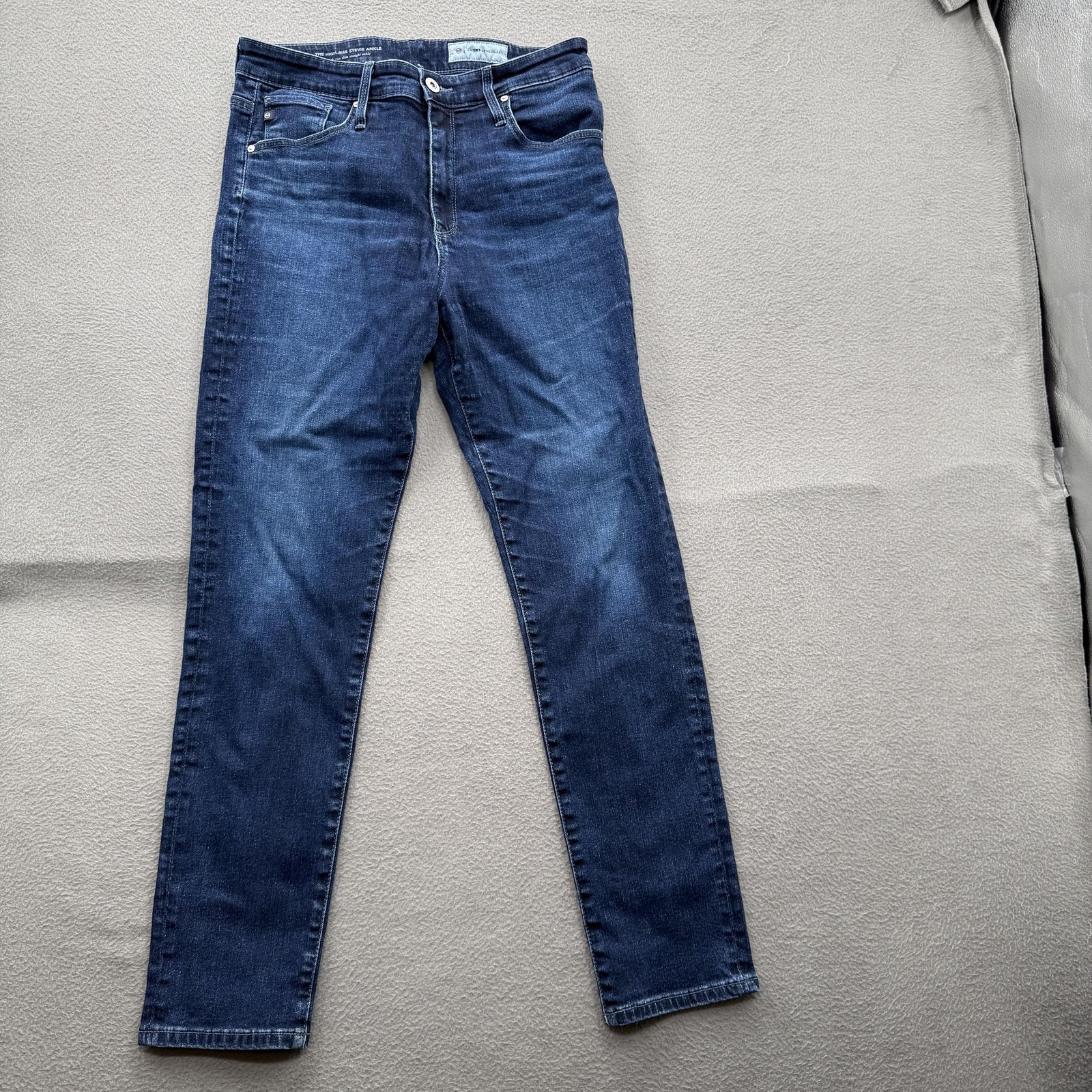 AG Adriano Goldschmied Jeans Womens 29R High Rise Stevie Ankle Slim Denim Blue