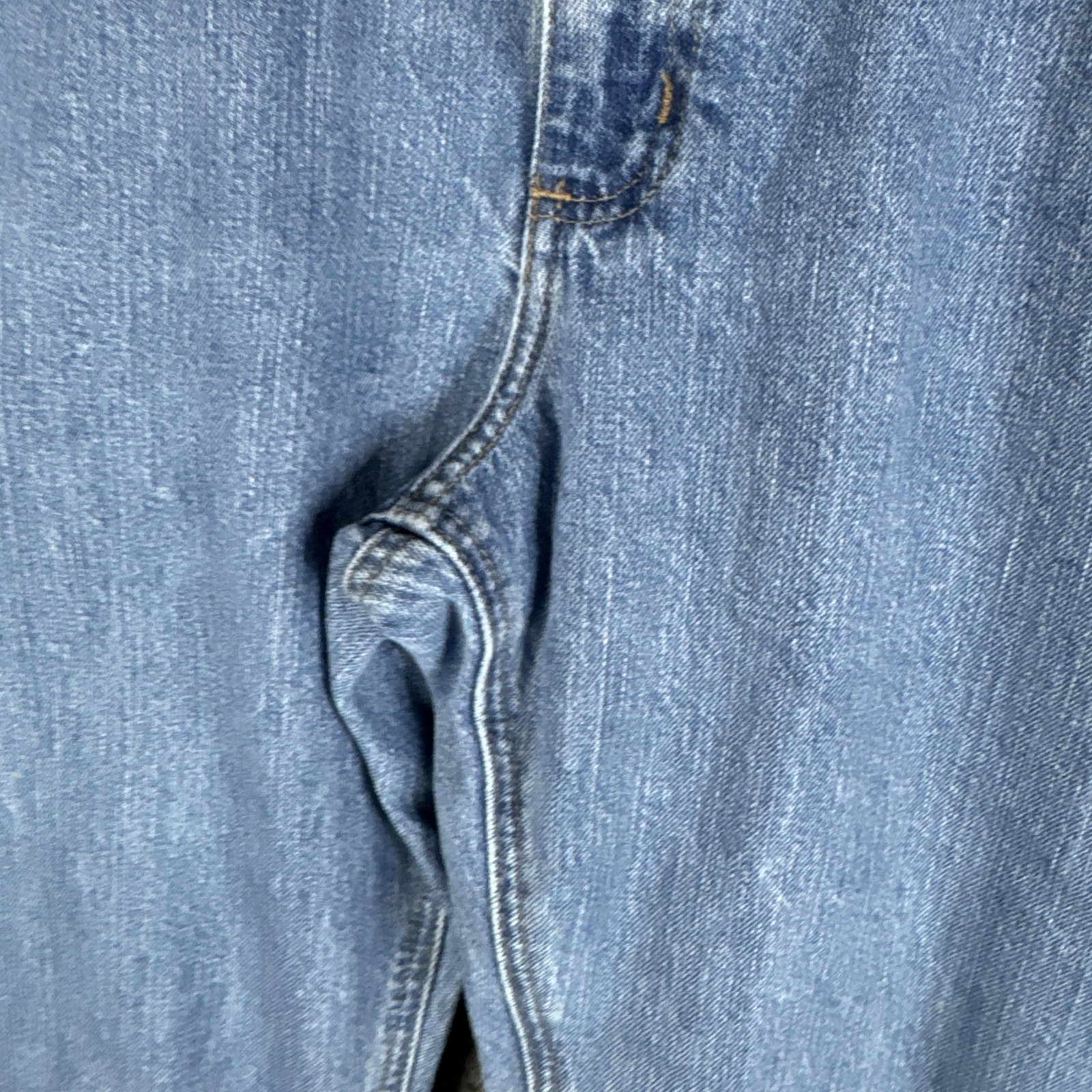 Carhartt Jeans Womens 18×30 Blue High Rise Relaxed Fit WB 160 AIO Denim Workwear