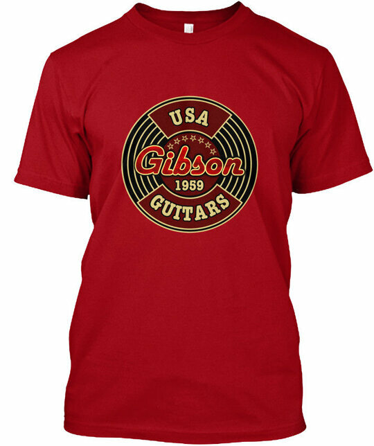 Usa Gibson Guitars 1959 T-Shirt Made in the USA Size S to 5XL