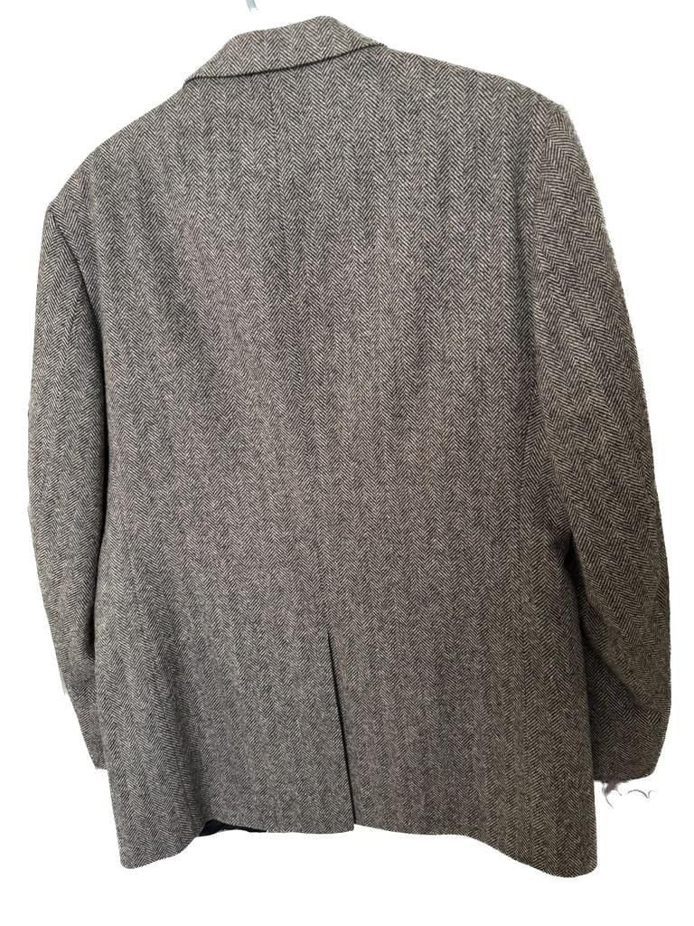 Deansgate Men’s Herringbone Wool Sport Coat Blazer 44L