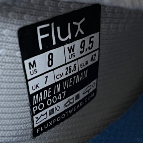 Flux Adapt Runner White Gum Mens Size 8 Womens Size 9.5 Running Athletic Shoes