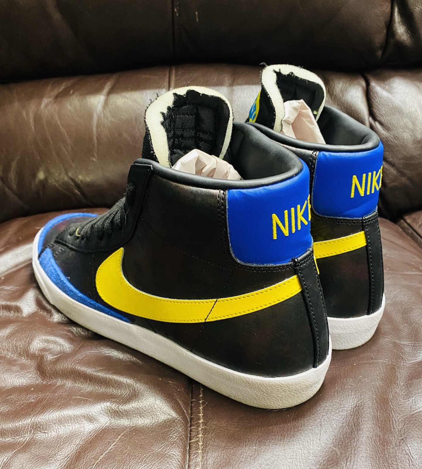 Nike Blazer Mid ’77 VNTG Sisterhood Black Yellow Royal Men’s Size 11 w/ Box