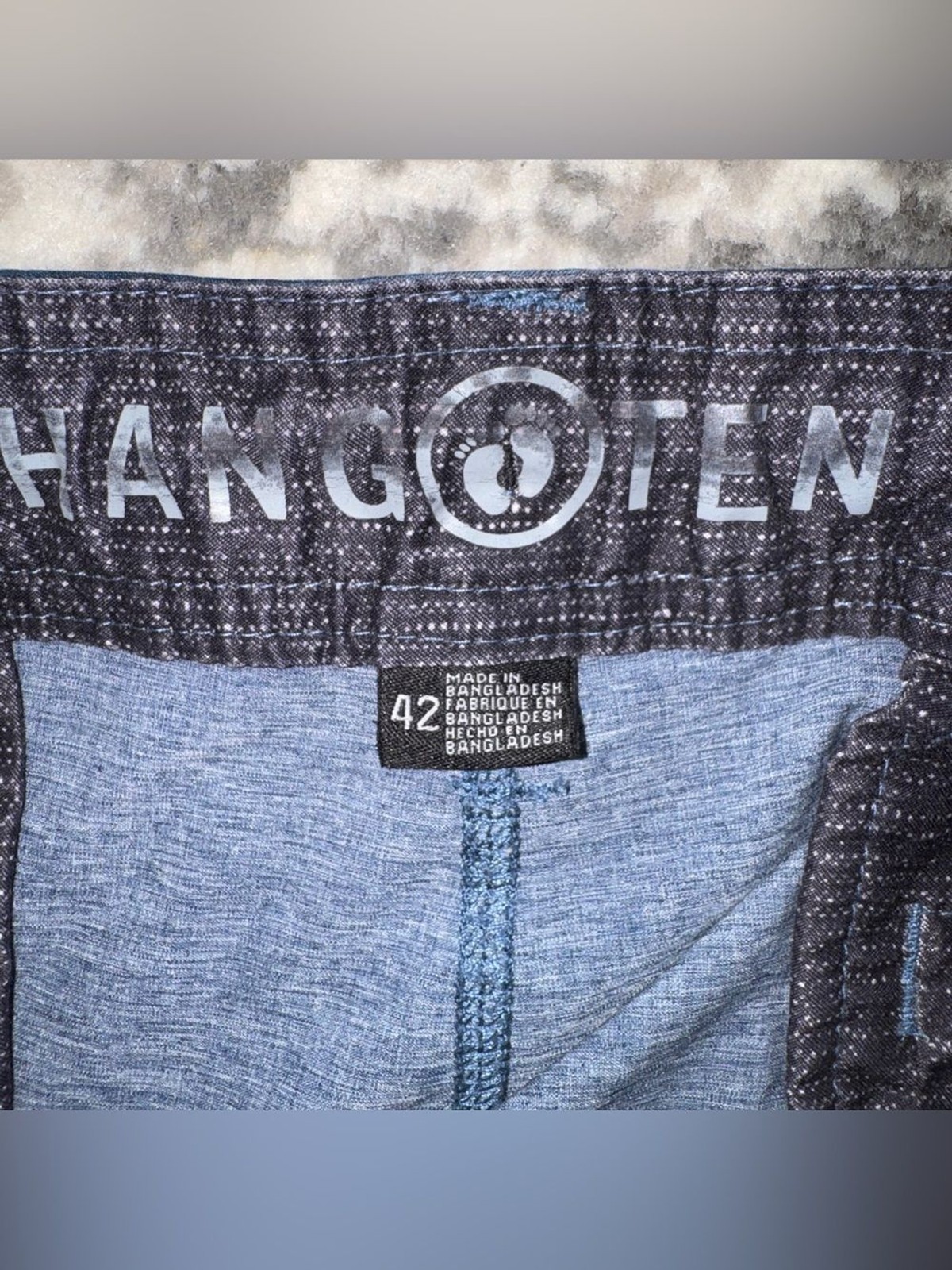 Hang Ten Men’s Striped Chinos – Blue and Gray