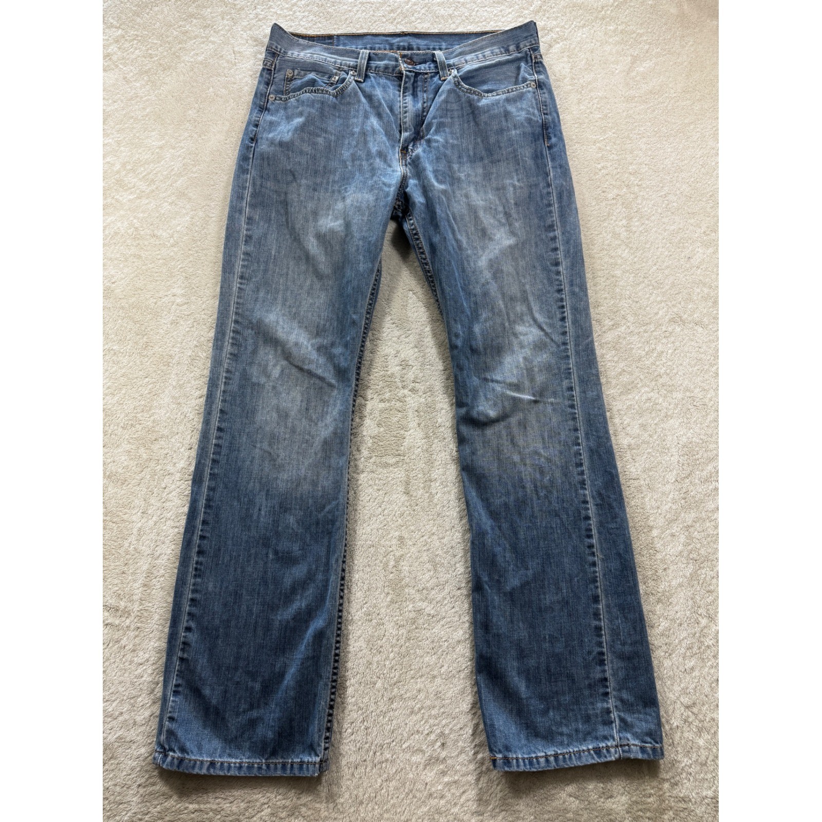 Levi’s Mens 527 Slim Bootcut Low Rise Denim Blue Jeans 32×32 Meas: 33×31