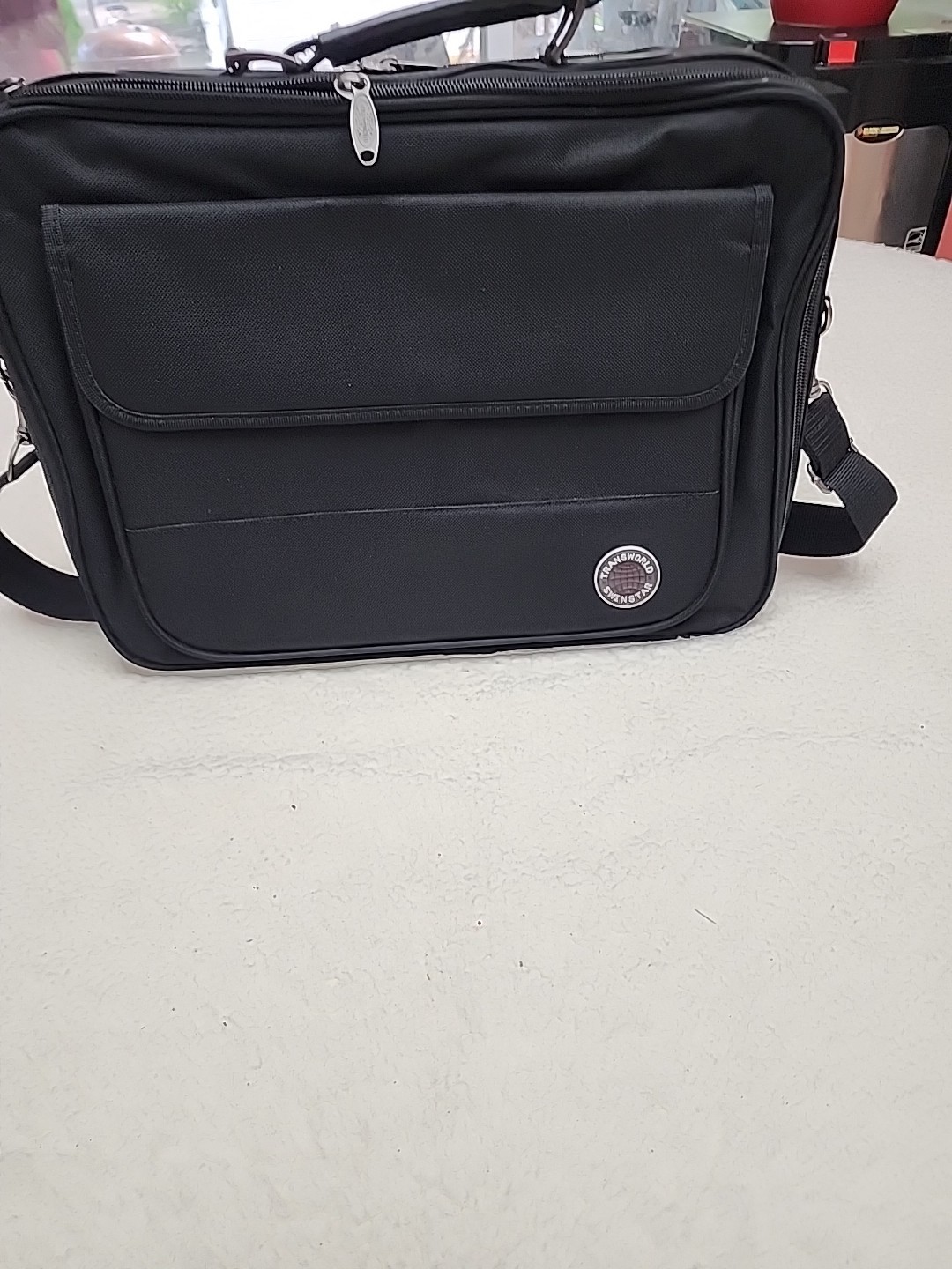 Transworld Swinstar Laptop documents, Black Briefcase Bag Laptop 17″×13″×3″