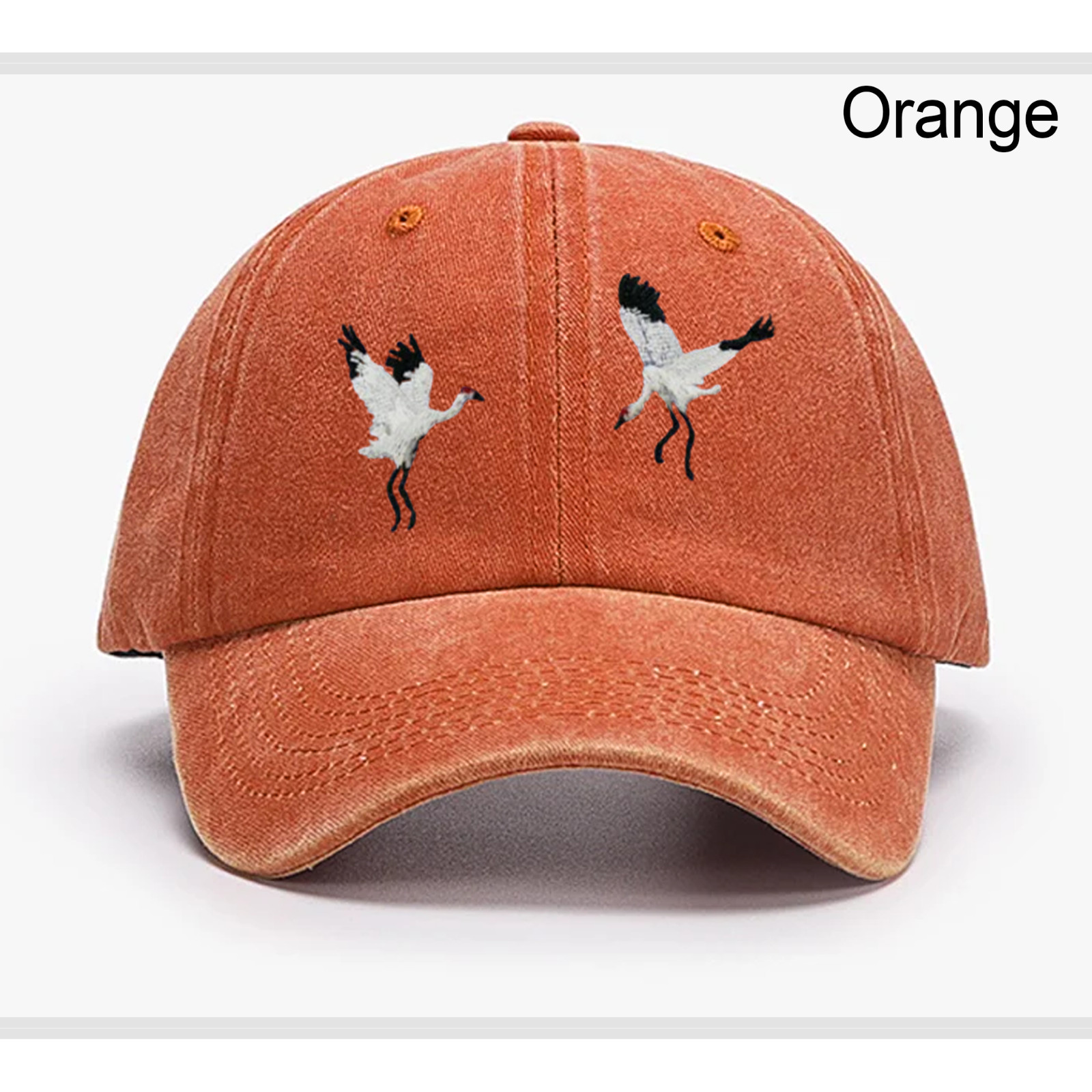 Crane Bird Embroidered Dad Hat,Wild Animal Embroidered Hat,Trucker Hat,Gift Idea