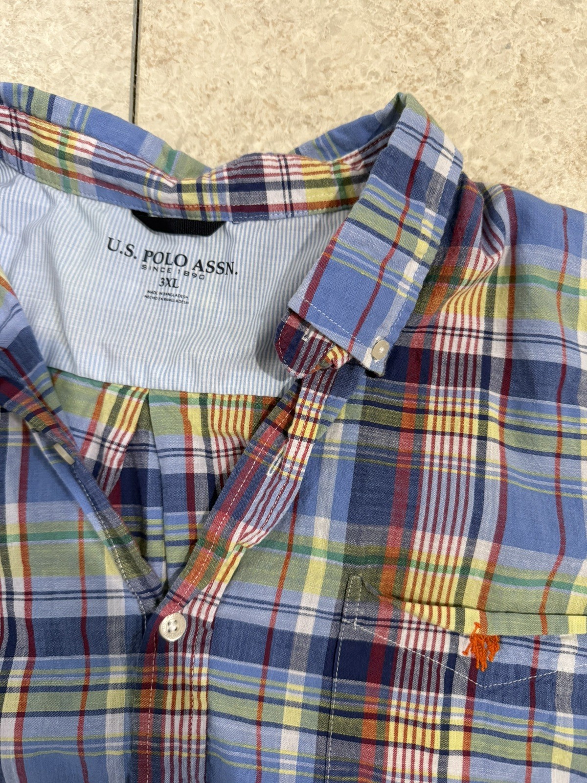 US Polo Assn. Mens multi color shirt