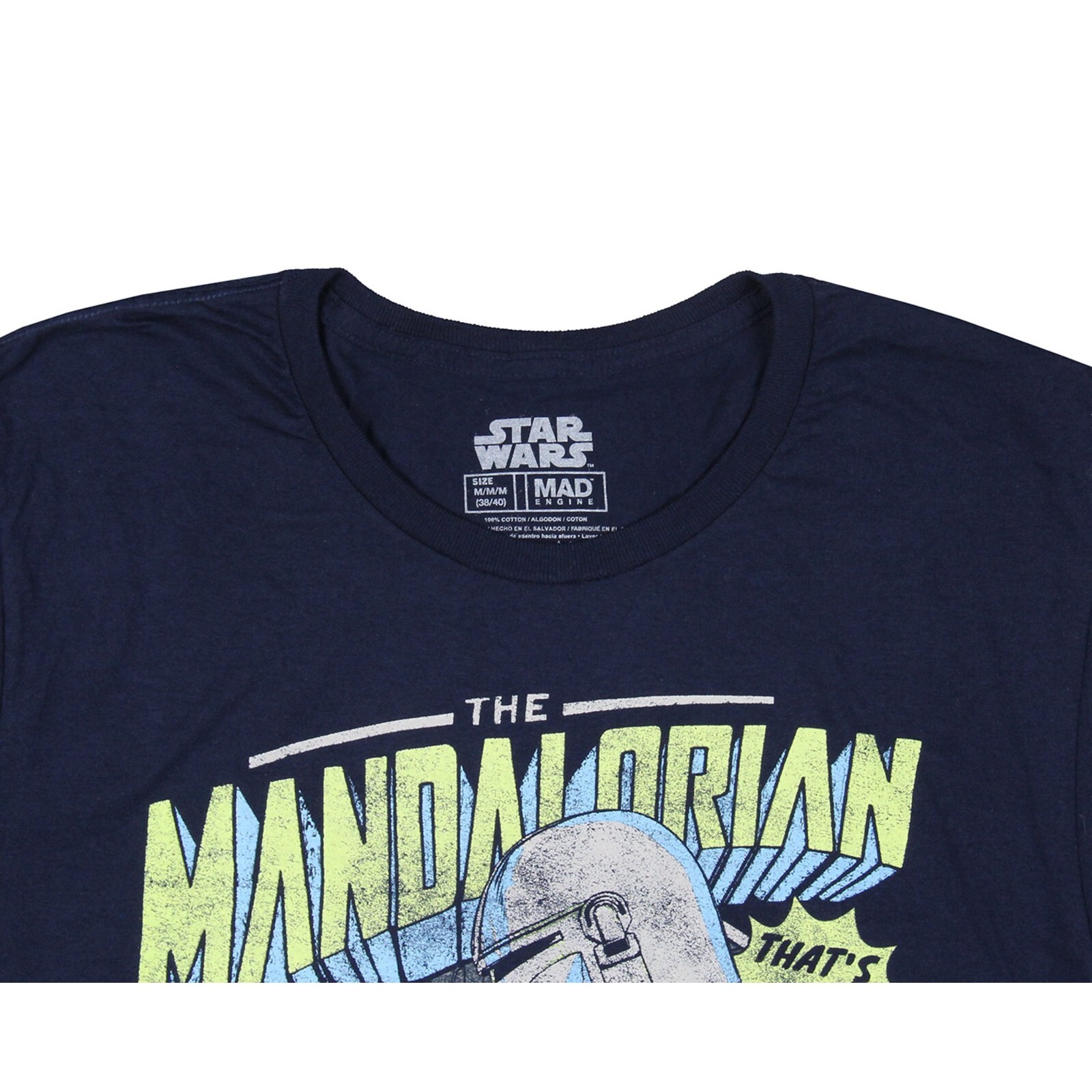 Star Wars The Mandalorian Men’s Distressed Baby Yoda Large NWT