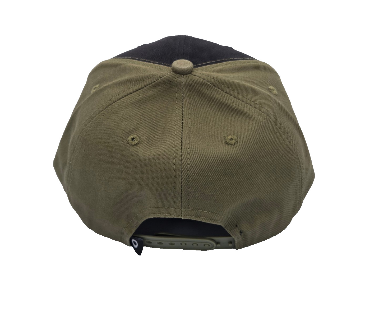 Oakley Two-Tone Army Green and Black Embroidered Logo Snapback Adjustable Hat