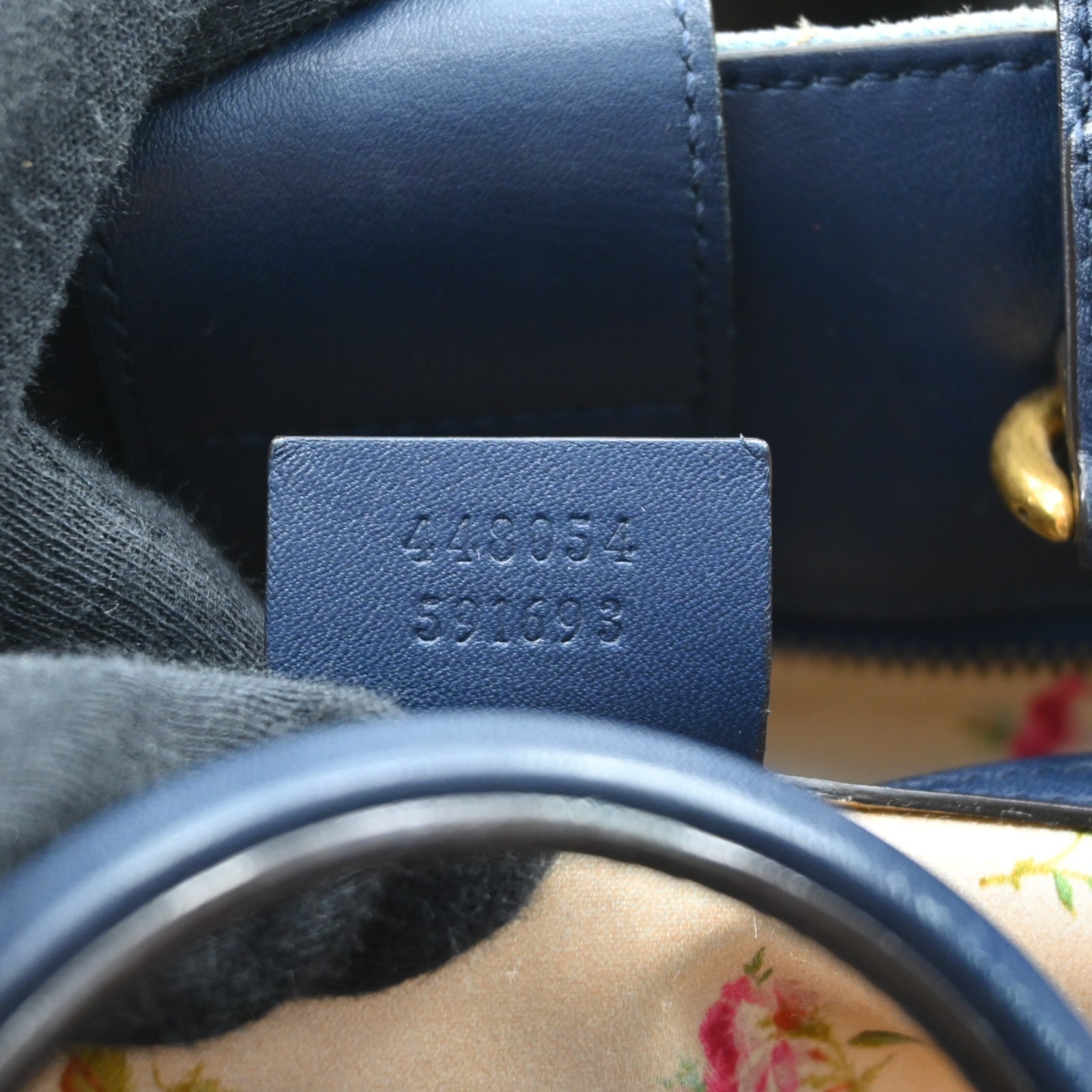 GUCCI 448054 Marmont denim x leather 2Way Hand Bag Shoulder Bag R3909YR805
