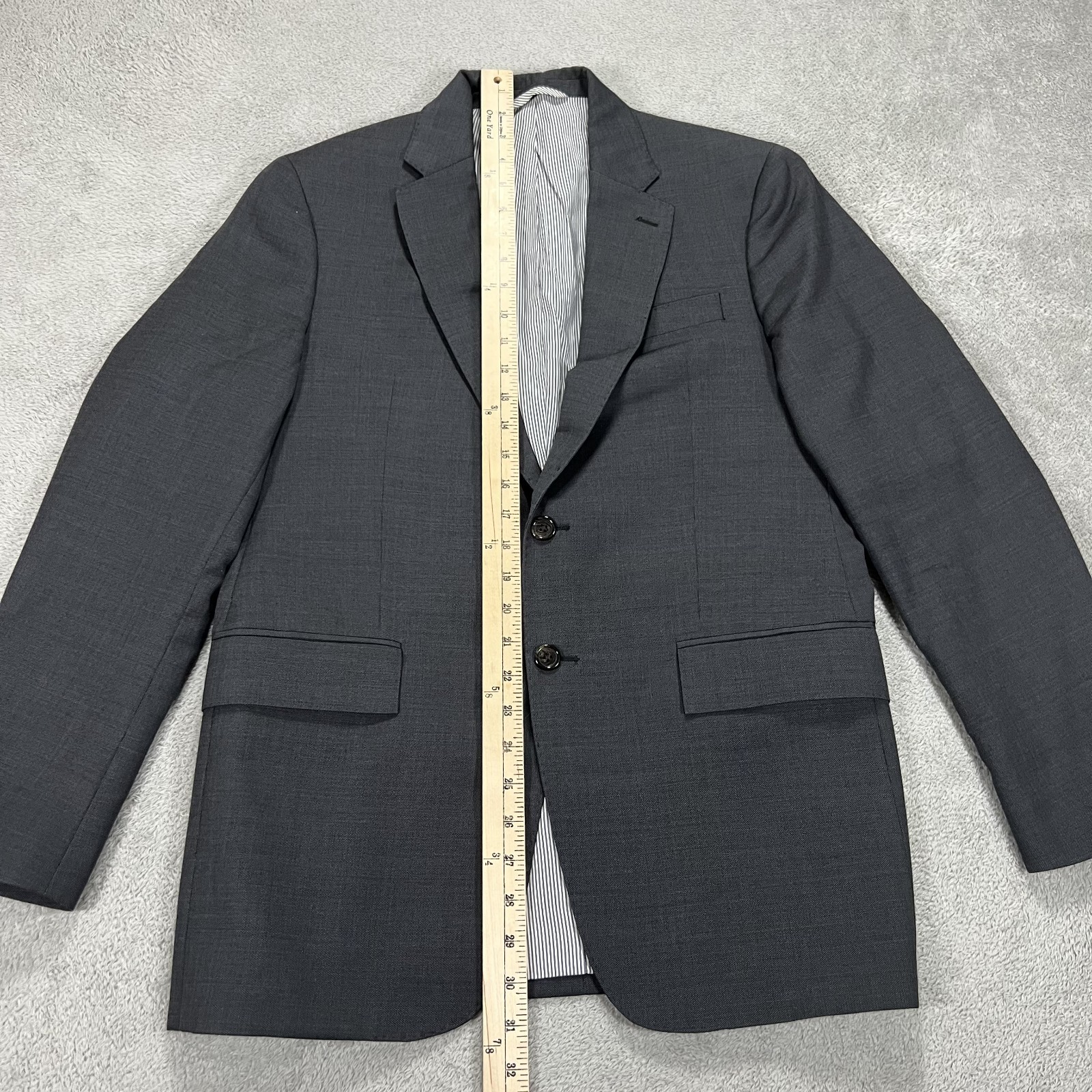 Todd Snyder Blazer Mens 38 R Gray Mayfair Fit 100% Wool New York Made in Canada