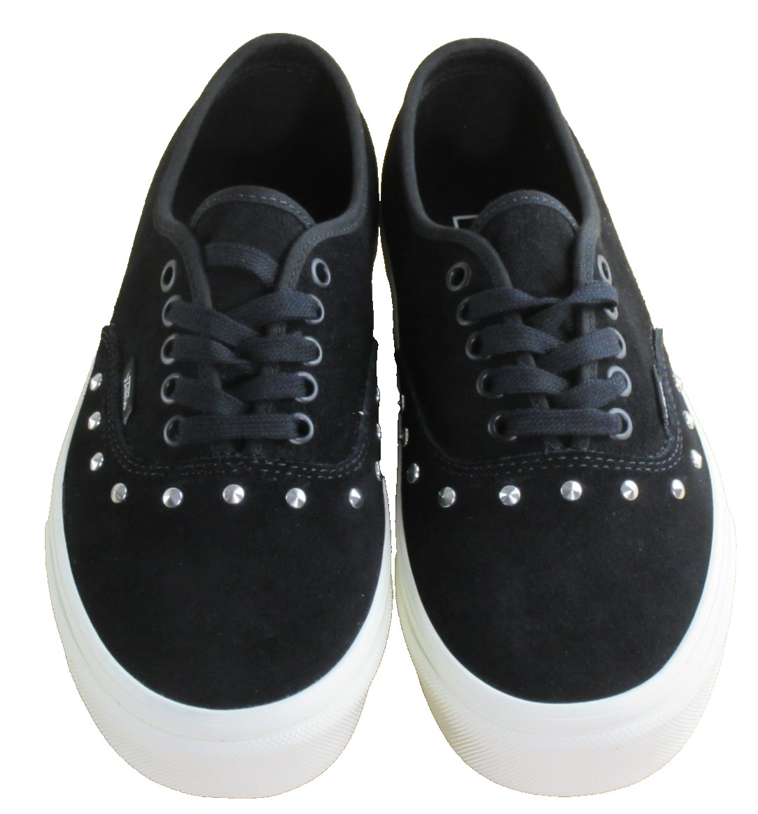Vans Authentic Women’s Spikes Black White Suede lace up shoes Size 9 NIB