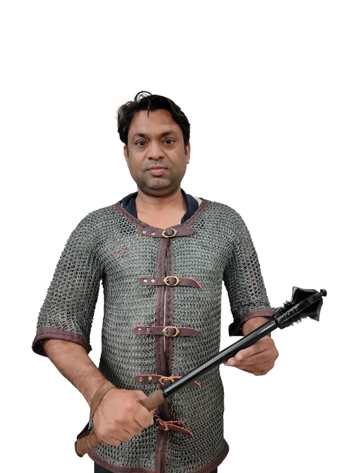 Medieval Mild Steel Butted Chainmail Shirt