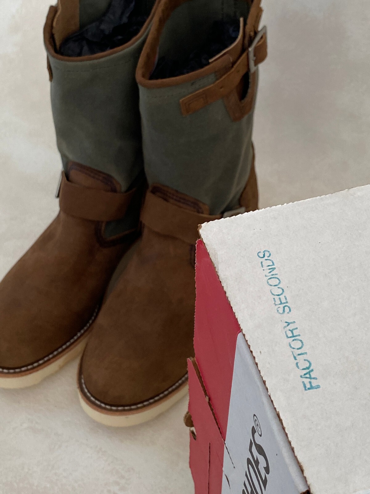 Size 6.5D (38.5 Euro) RW 2980 Heritage Engineer Boots, Made in USA Seconds