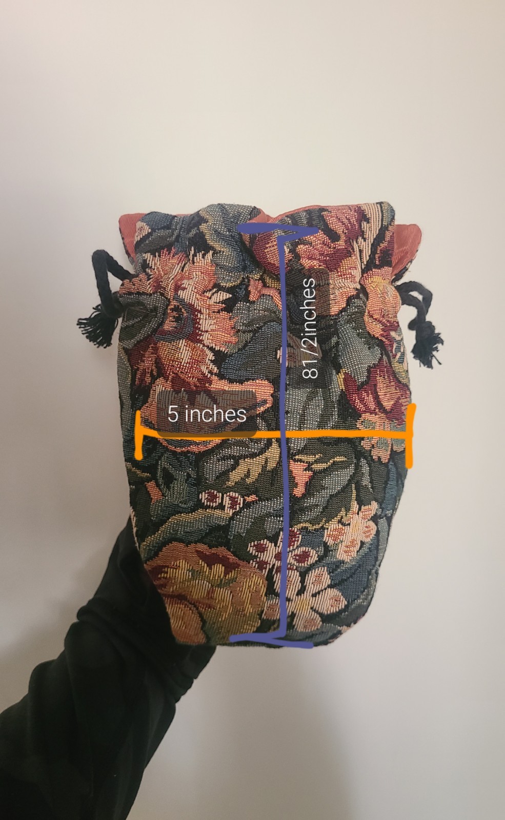 80s Vintage Pattern Floral Travel Small Bag Unisex