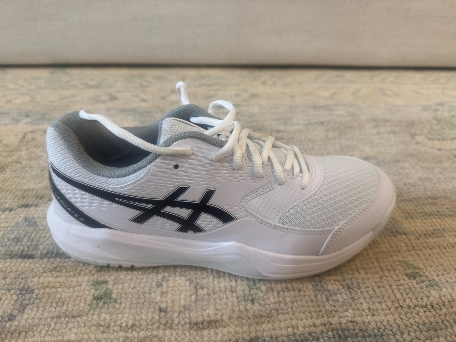 Size 8 – Asics Gel Dedicate 8 White Black New In Box