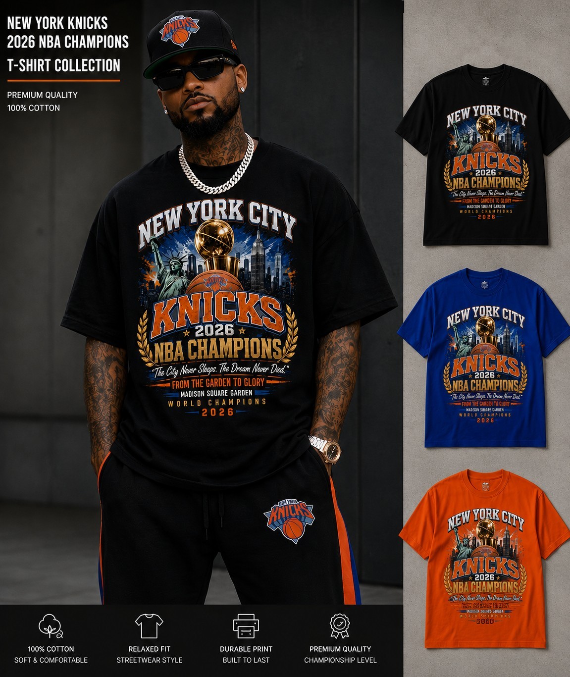 Knicks 2026 Locker Room Shirt Championship Edition