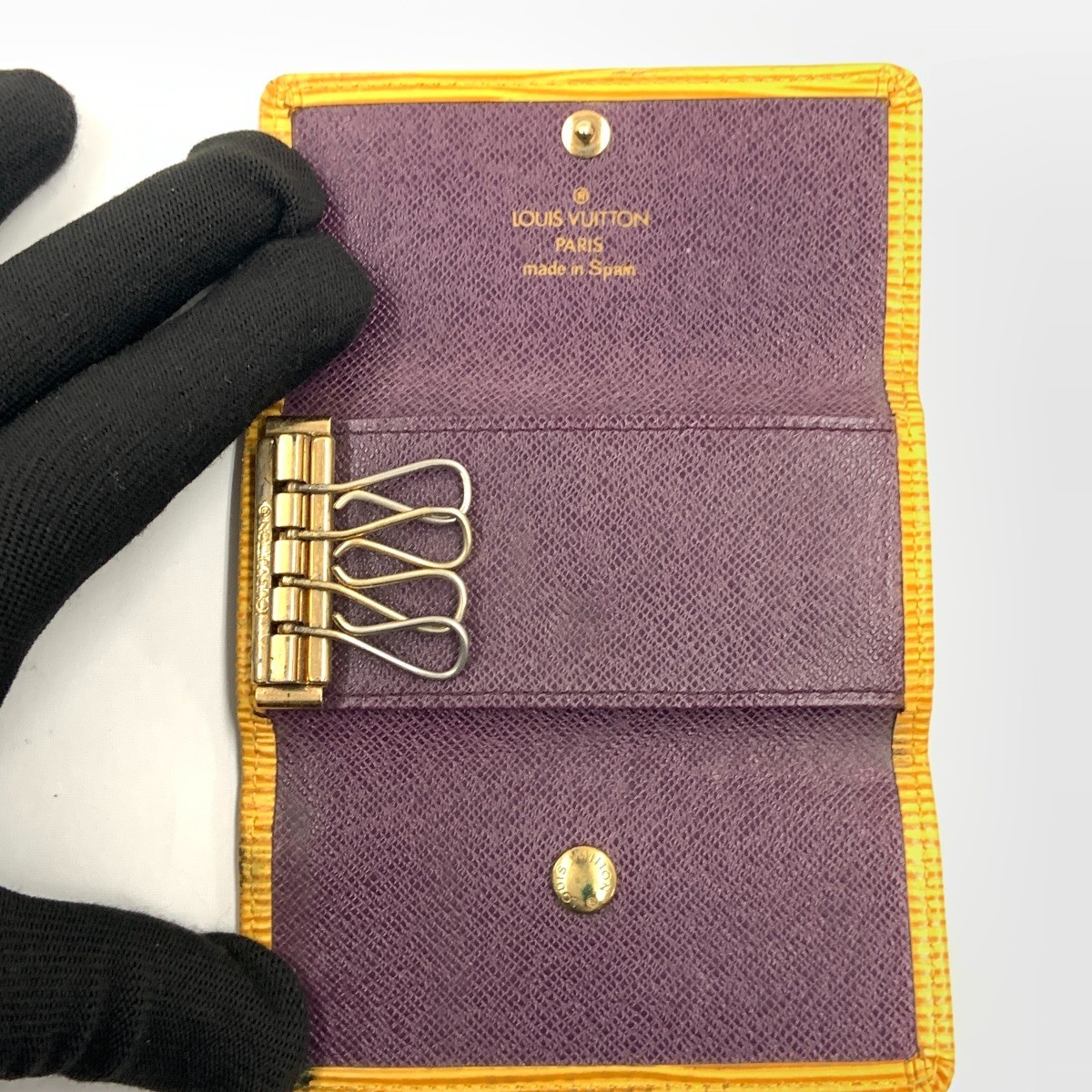 LOUIS VUITTON Epi Multicles 4 4-Key Holder M63829 yellow Junk item delivered…