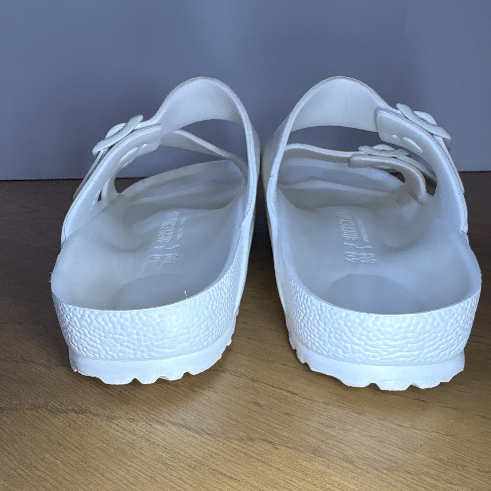 Birkenstock Arizona White Two Strap Buckle Slide US W9 M7 EU 40