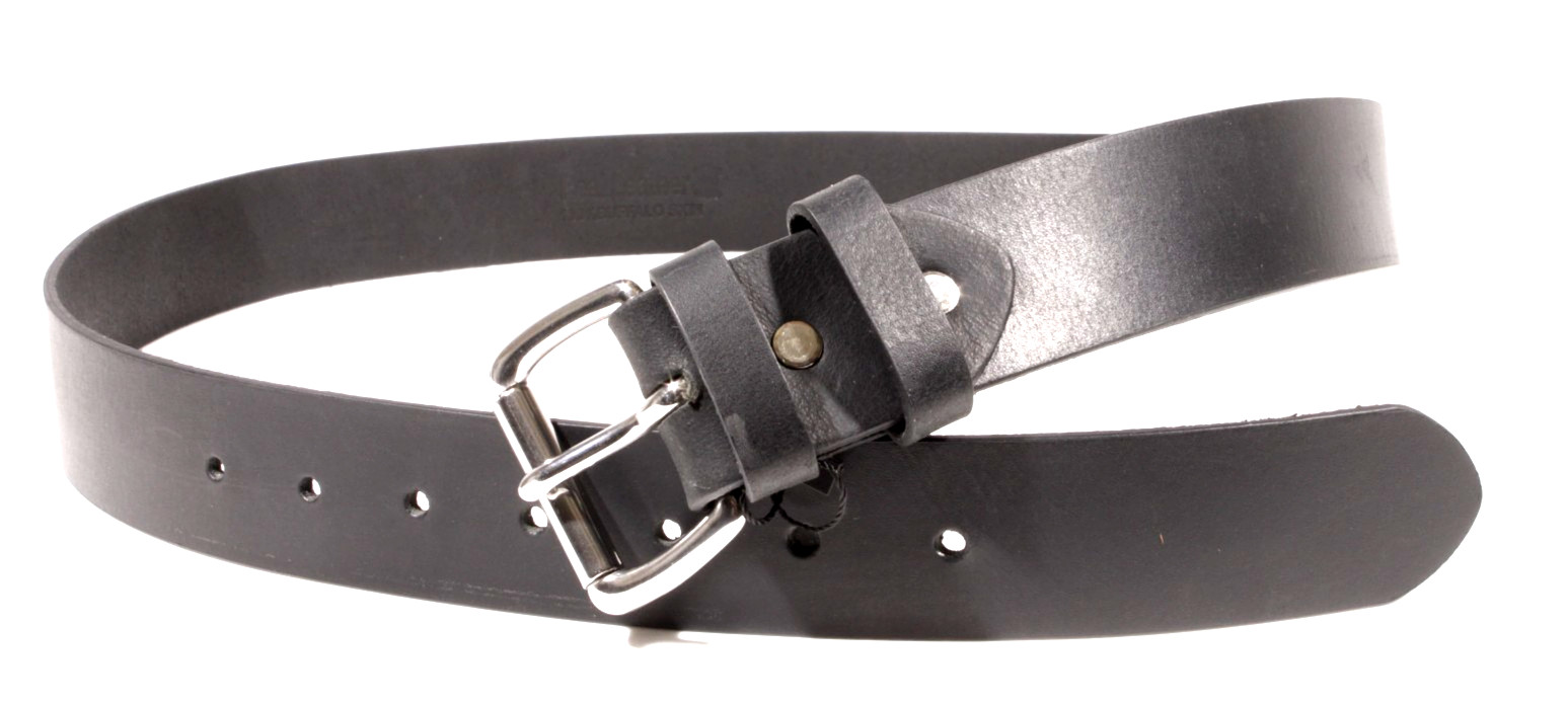 Men’s Full Grain Buffalo Leather Belt 1.5 Amish Made USA Heavy Duty Work Casual