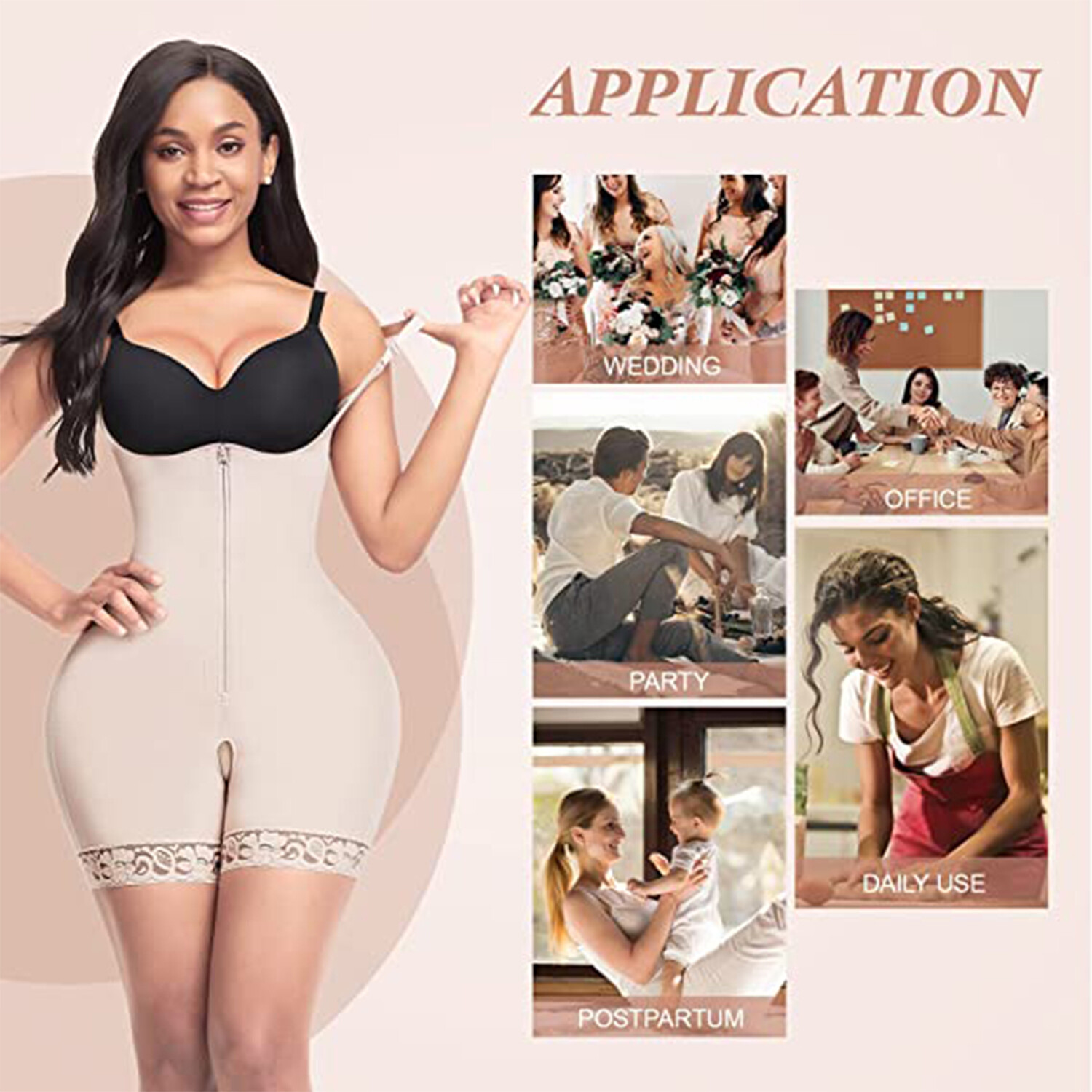 Women Tummy Control Post Surgery Compression Garment BBL Stage 2 Fajas Shapewear