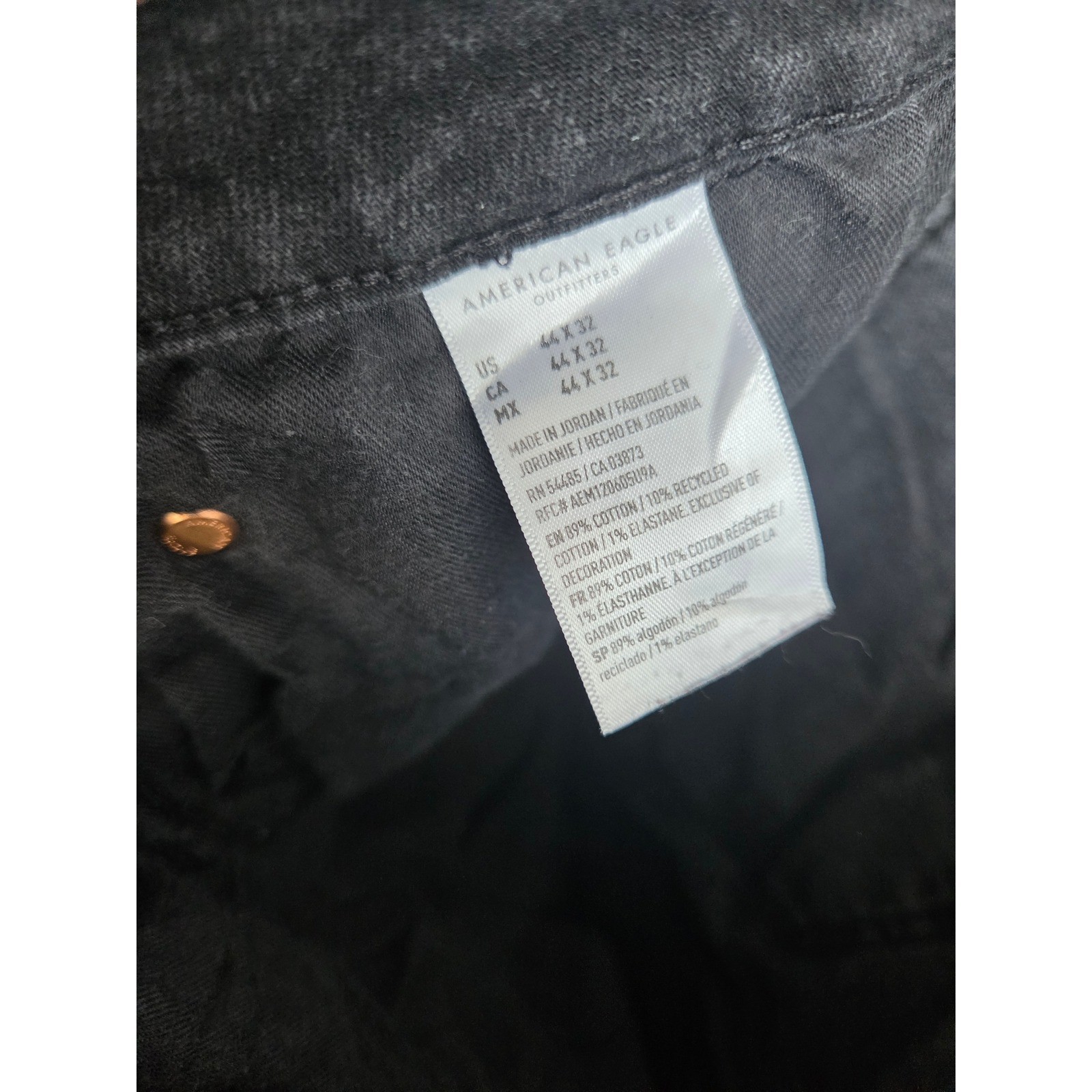 American Eagle Airflex+ Black Jeans Mens Real Good Stretch Denim