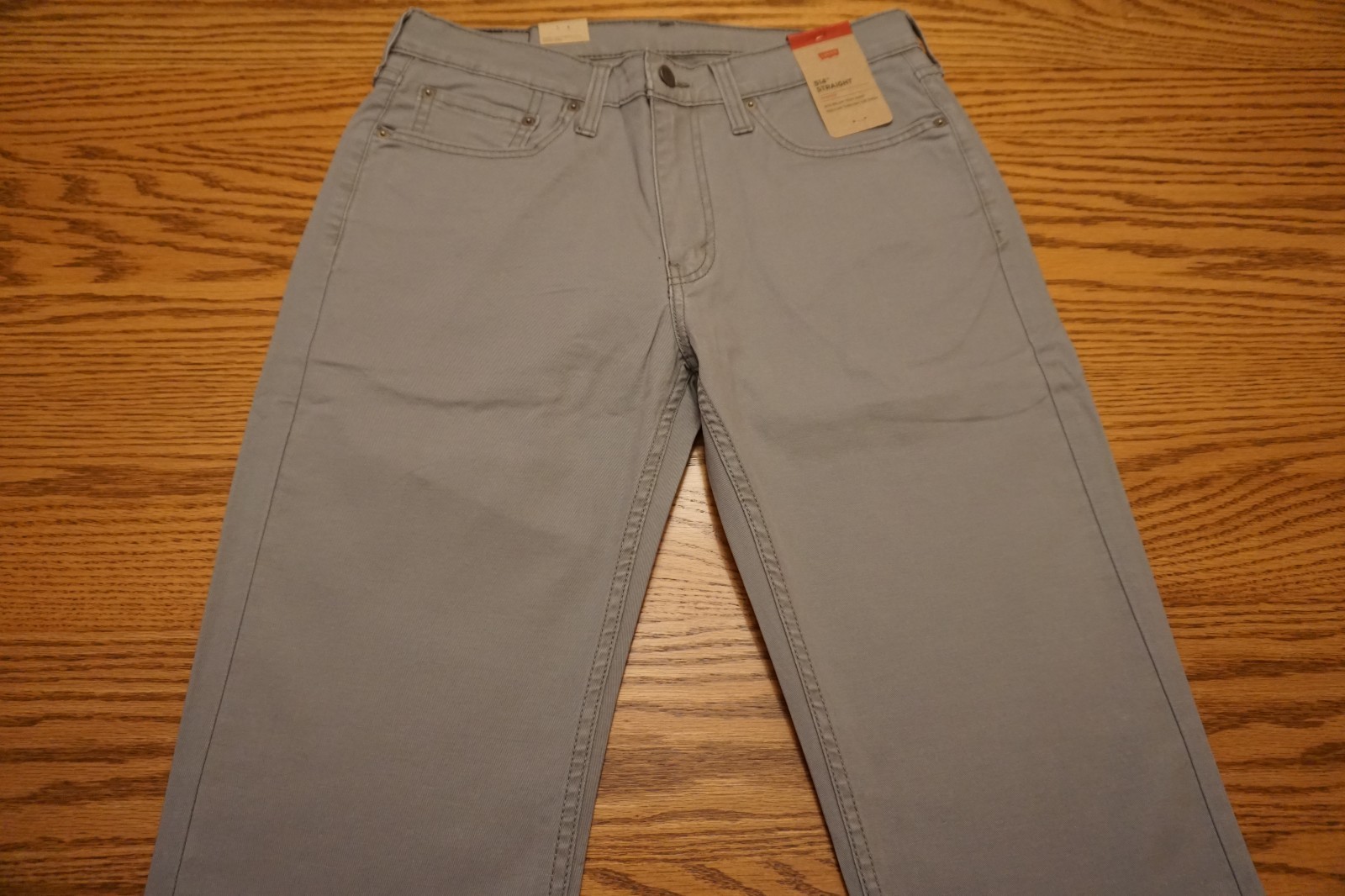 NWT MEN’S LEVI JEANS PANTS 514 Multiple Sizes Straight Below Waist Stretch Gray