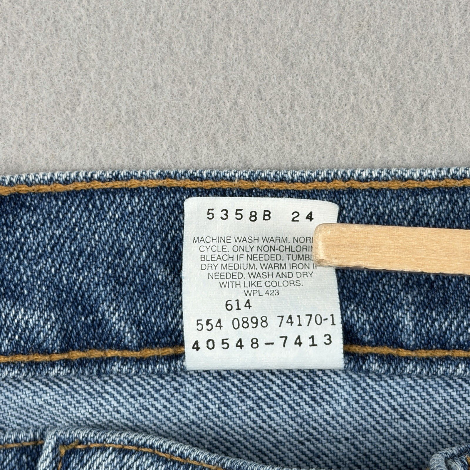 Vintage 1998 Levi’s 540 Orange Tab Jeans Men’s 40×30 Made in USA Relaxed Fit