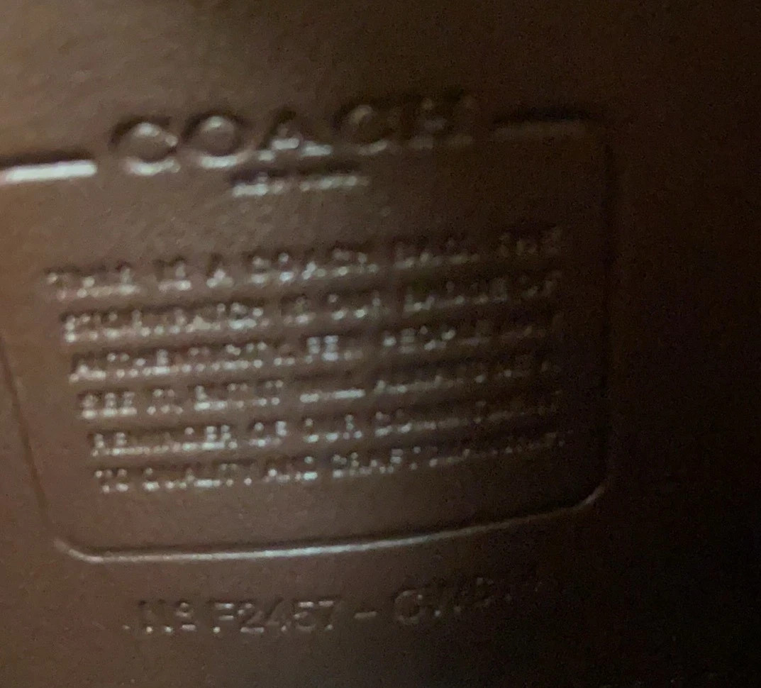 COACH CW614 Brooklyn Shoulder Bag 23 Brass/Maple Natural Grain Leather Outlet