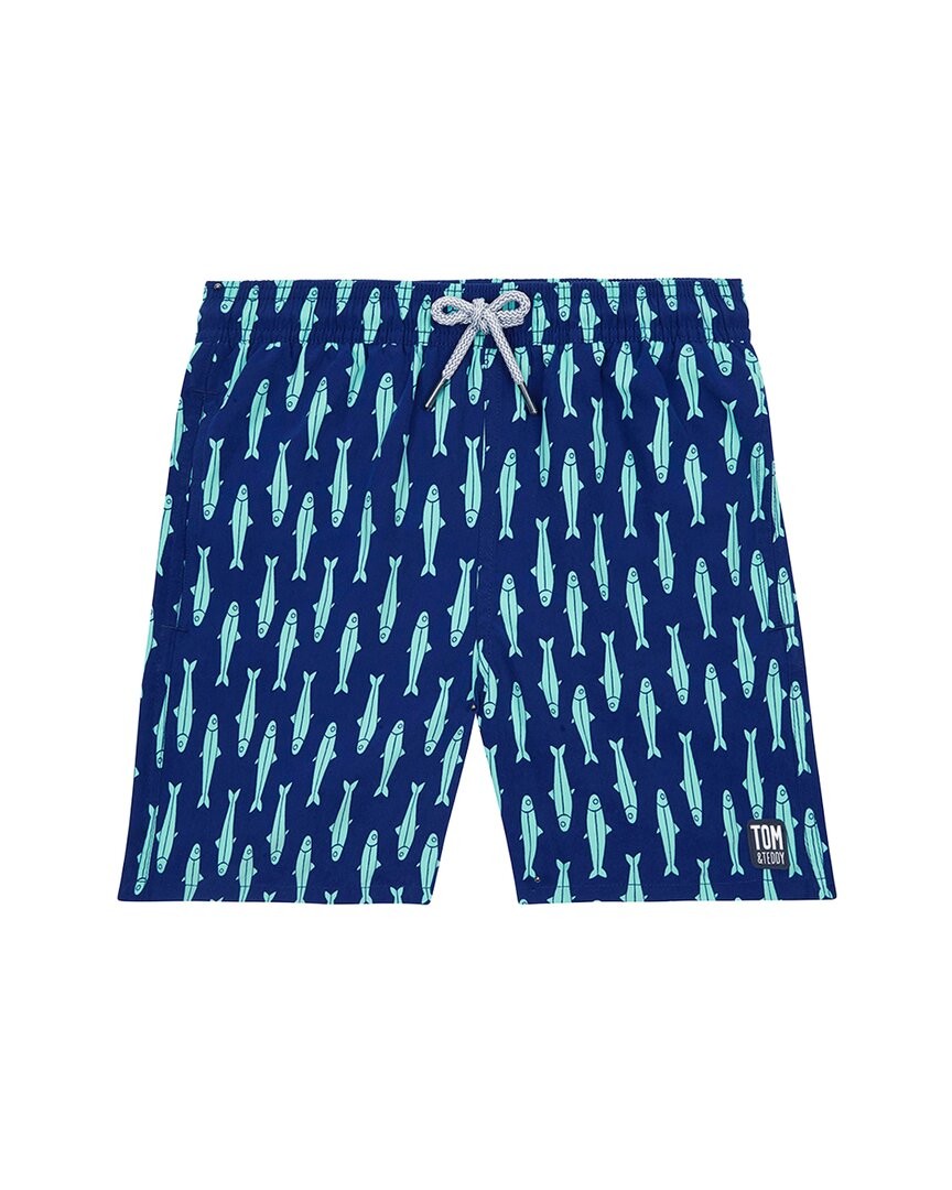 Tom & Teddy Sardines Swim Trunk Blue 1-2
