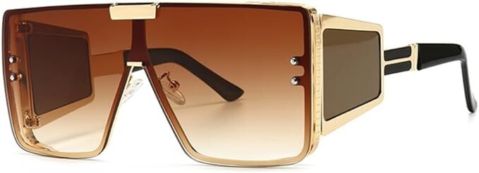 Sunglasses Dark Black Lens Men Hip Hop Cholo Square Gangster Stylish Outdoor New