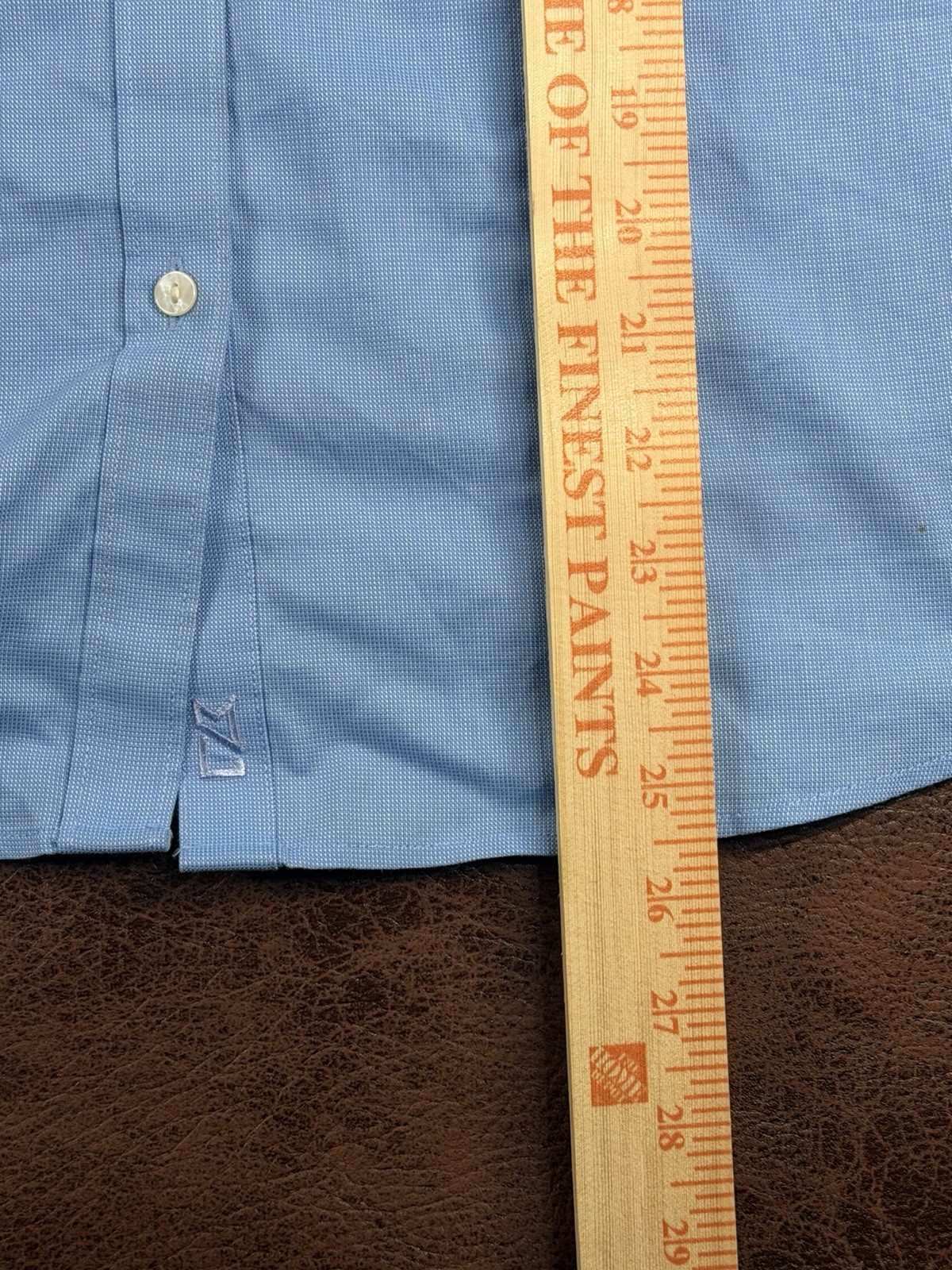 Whataburger Uniform Shirt Women’s Medium Cutter & Buck Light Blue Button Up Top