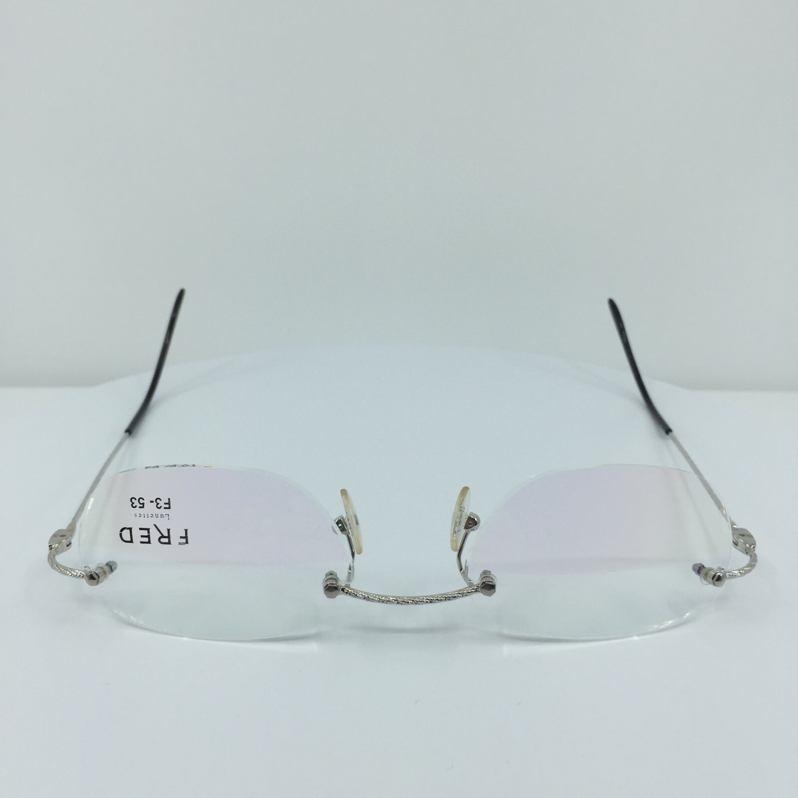New Authentic FRED Lunettes F10 L01 F3 Eyeglasses C. 002 Platinum 53-19mm France