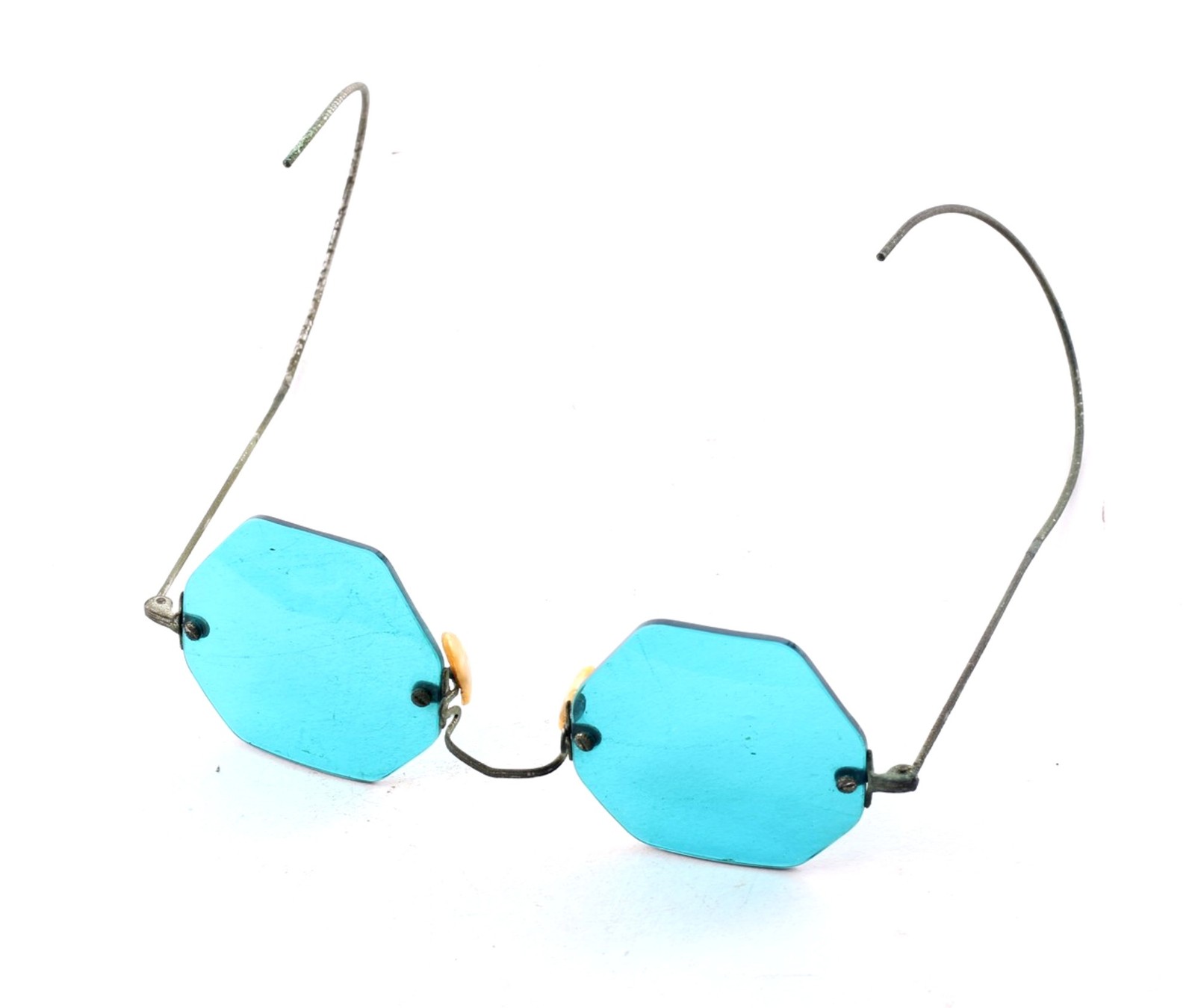 Antique Vintage Spectacles/ Eyeglasses Aqua Blue-BD-303