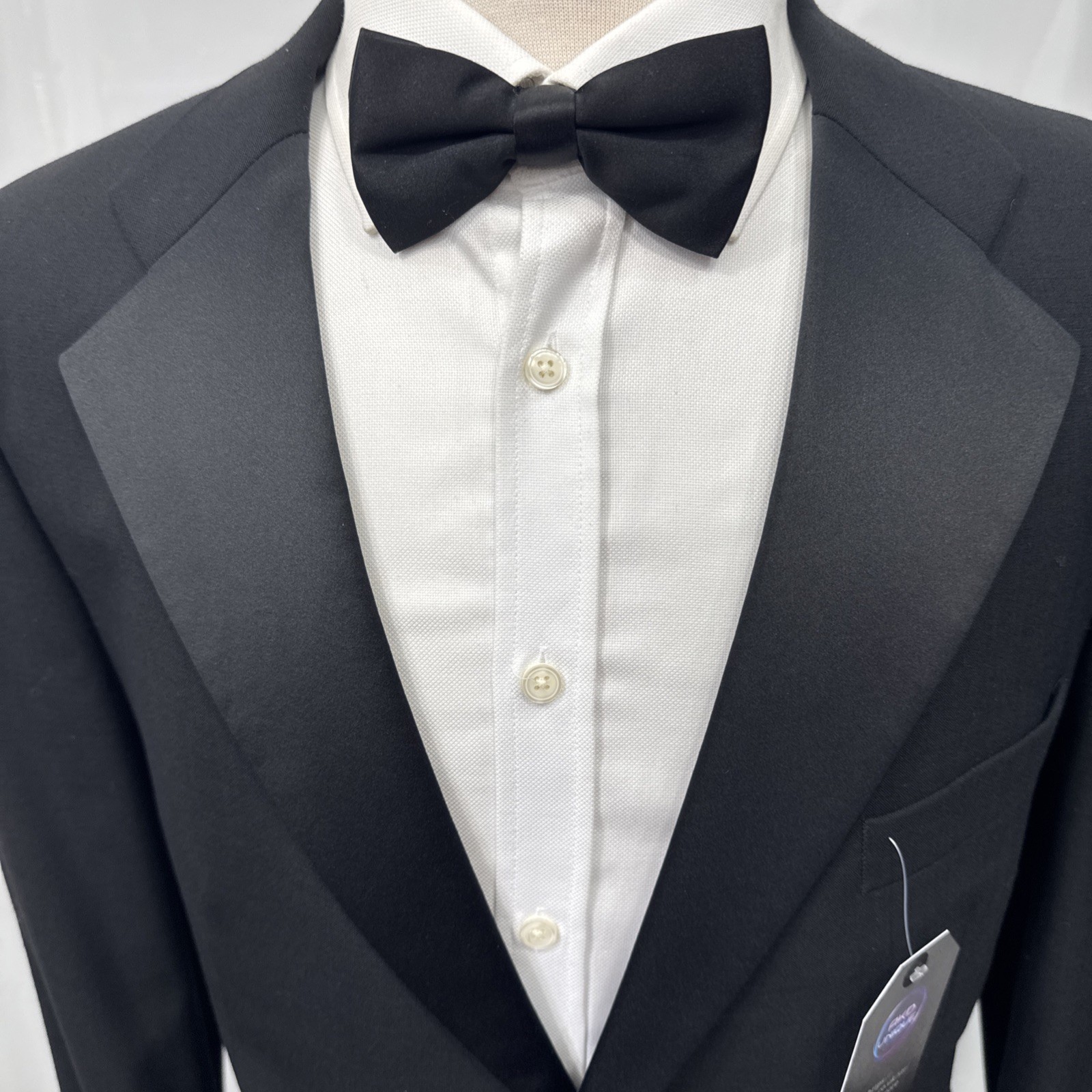 M&S TAILORING Black Wool Blend Regular Fit Dinner Tuxedo Jacket C44S