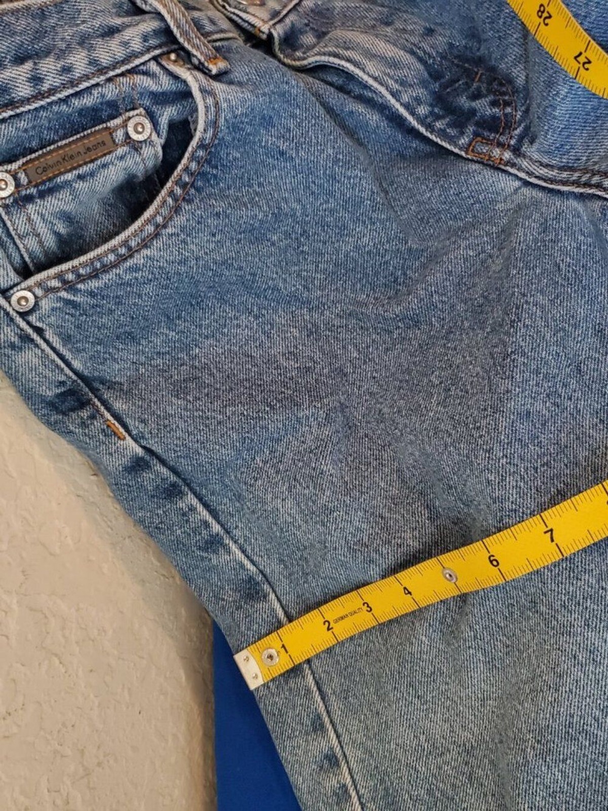 VTG Calvin Klein boot cut double stone wash jeans