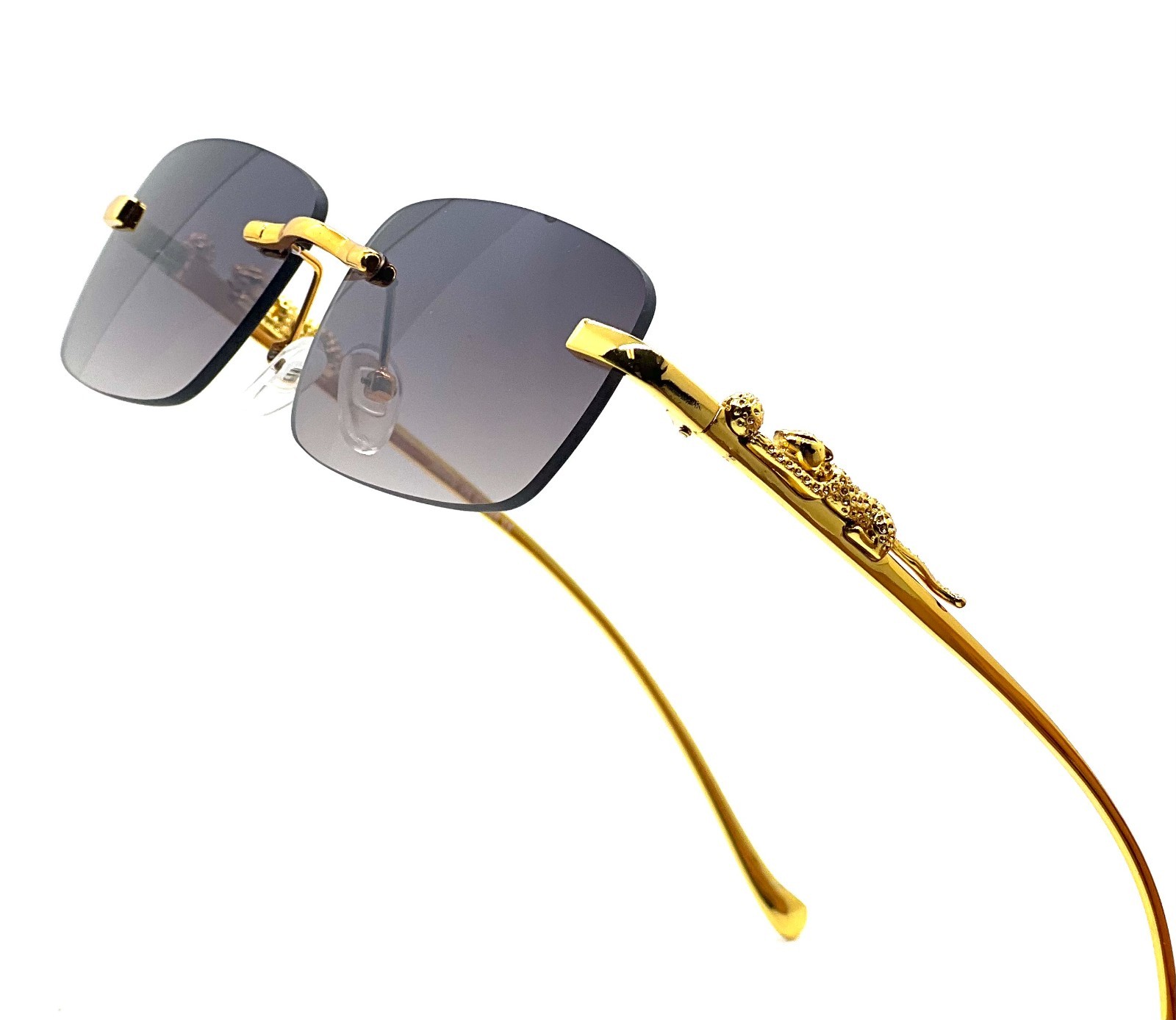 Sunglasses Classic Small Gold Frame Brown Lens Retro Driving Outdoor Quevo Model