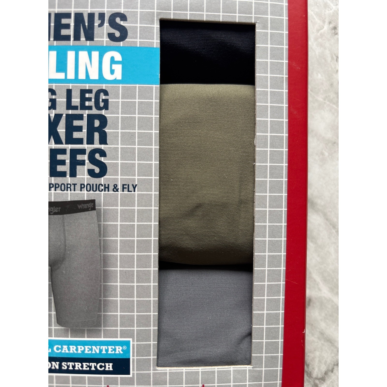 Wrangler Boxer Briefs Men M Multi New 3-Pack Cooling Nylon Stretch 9″ Inseam