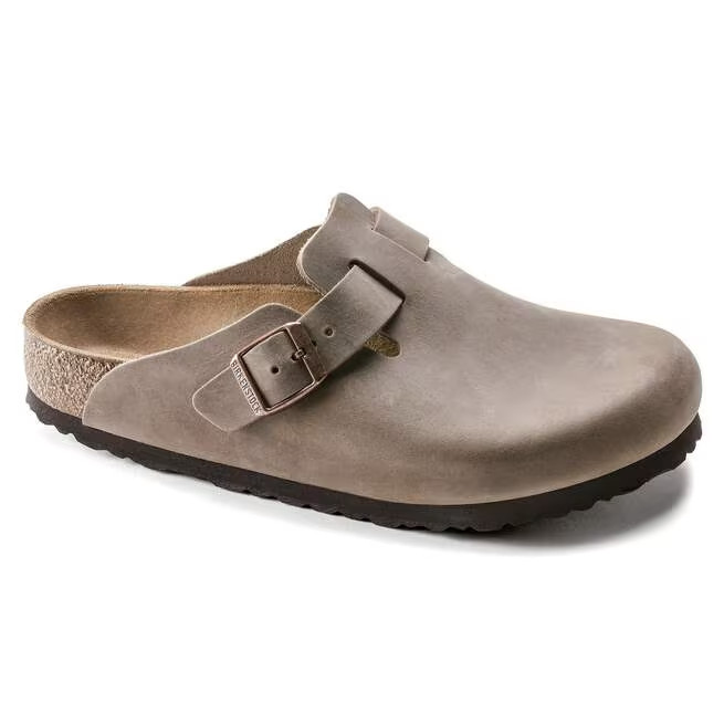 Birkenstock Boston Tobacco Brown Oiled Leather Clog Shoes EU 37-45 Narrow/Wide