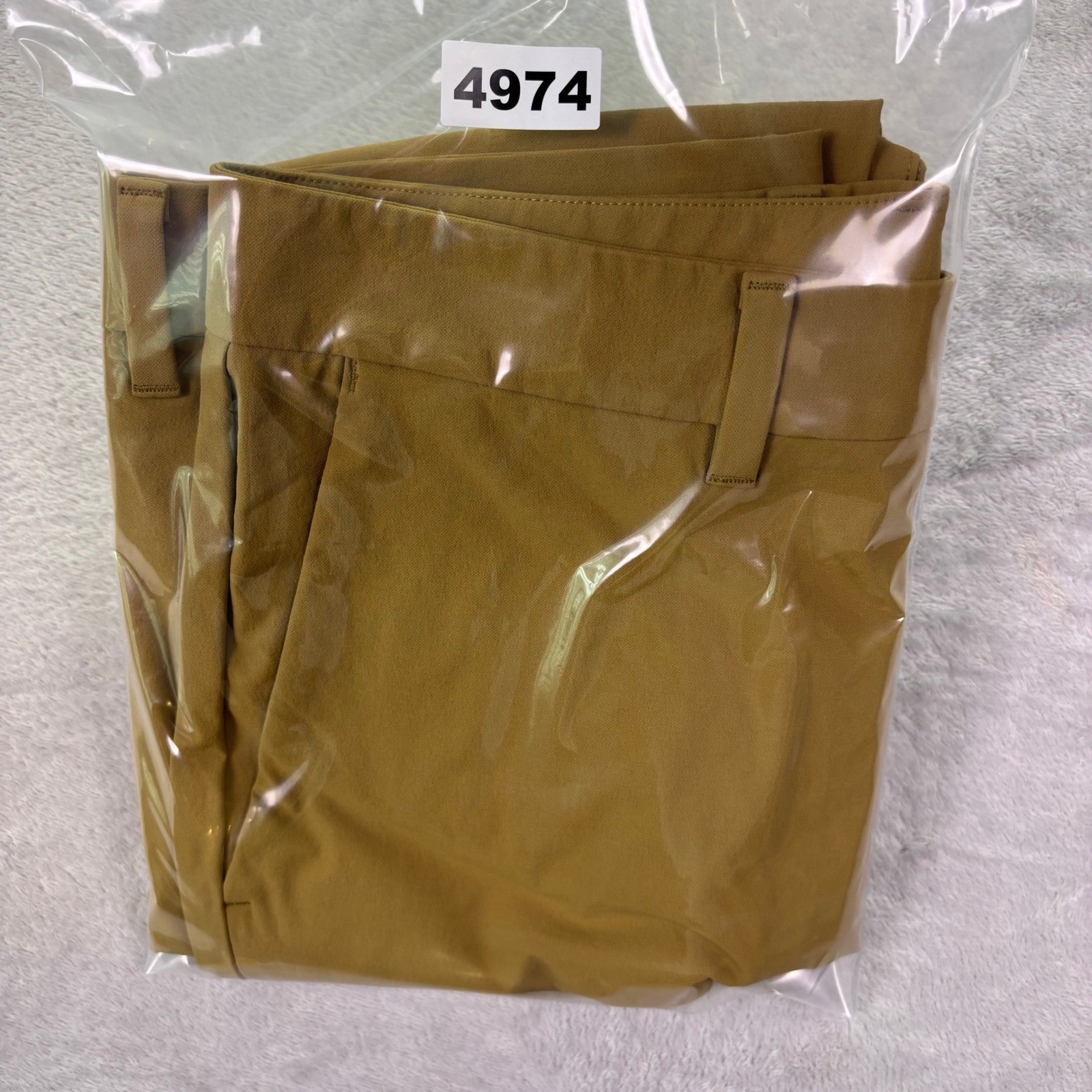 CRZ YOGA Mens Golf Commuter Pants Size 32 Brown Khaki Technical Stretch Chino