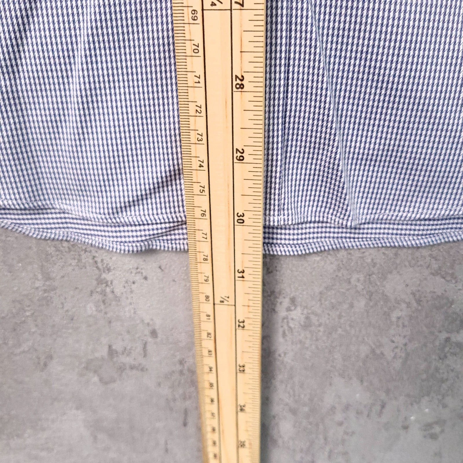 Charles Tyrwhitt Shirt Mens 15 Extra Slim Fit Blue Check Non Iron Double Cuff